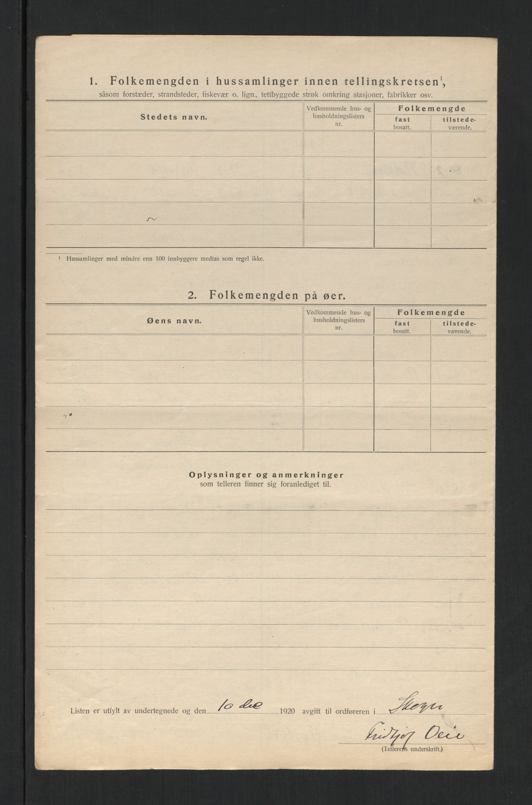 SAT, 1920 census for Skogn, 1920, p. 23