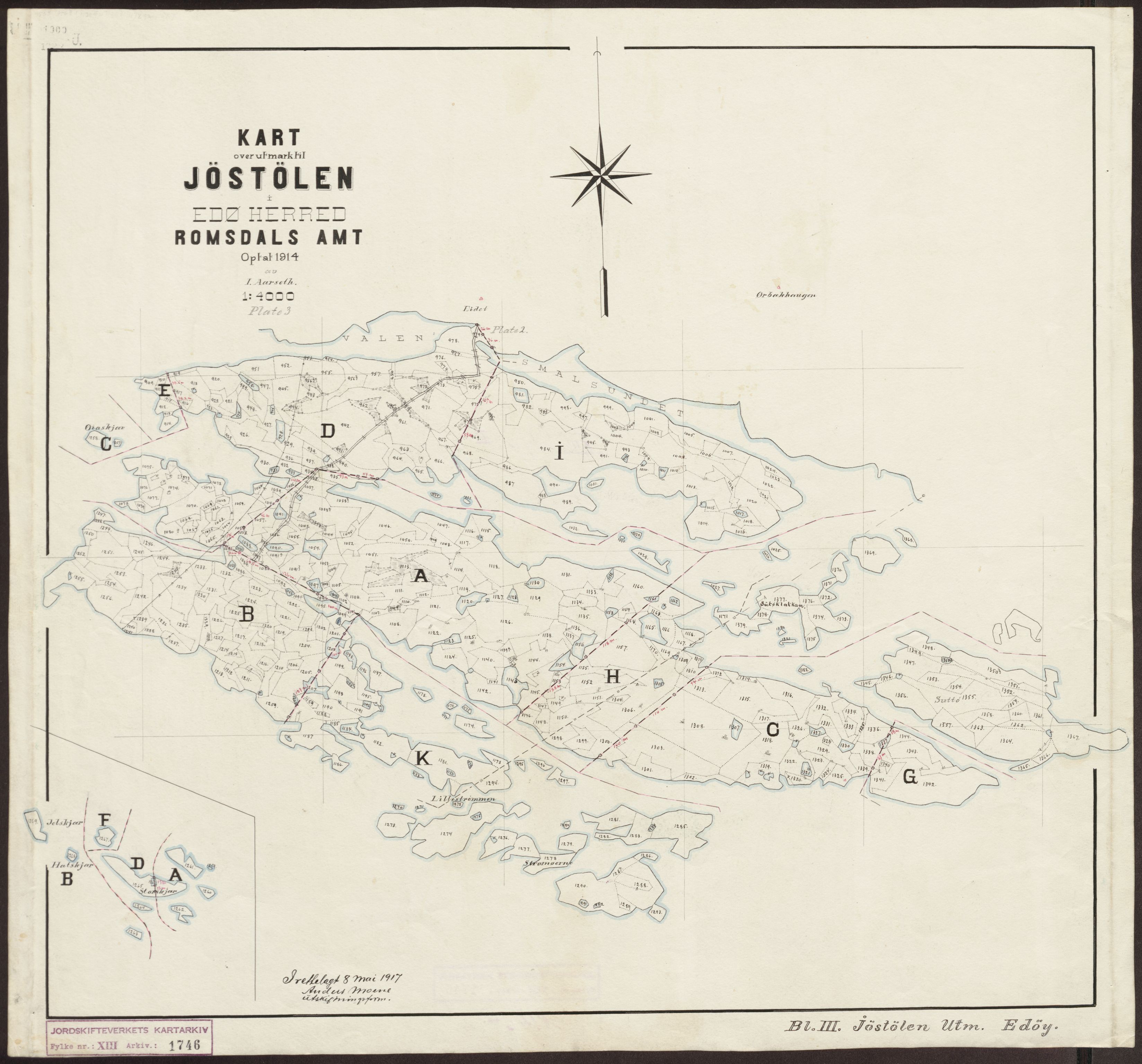 Jordskifteverkets kartarkiv, RA/S-3929/T, 1859-1988, p. 2076