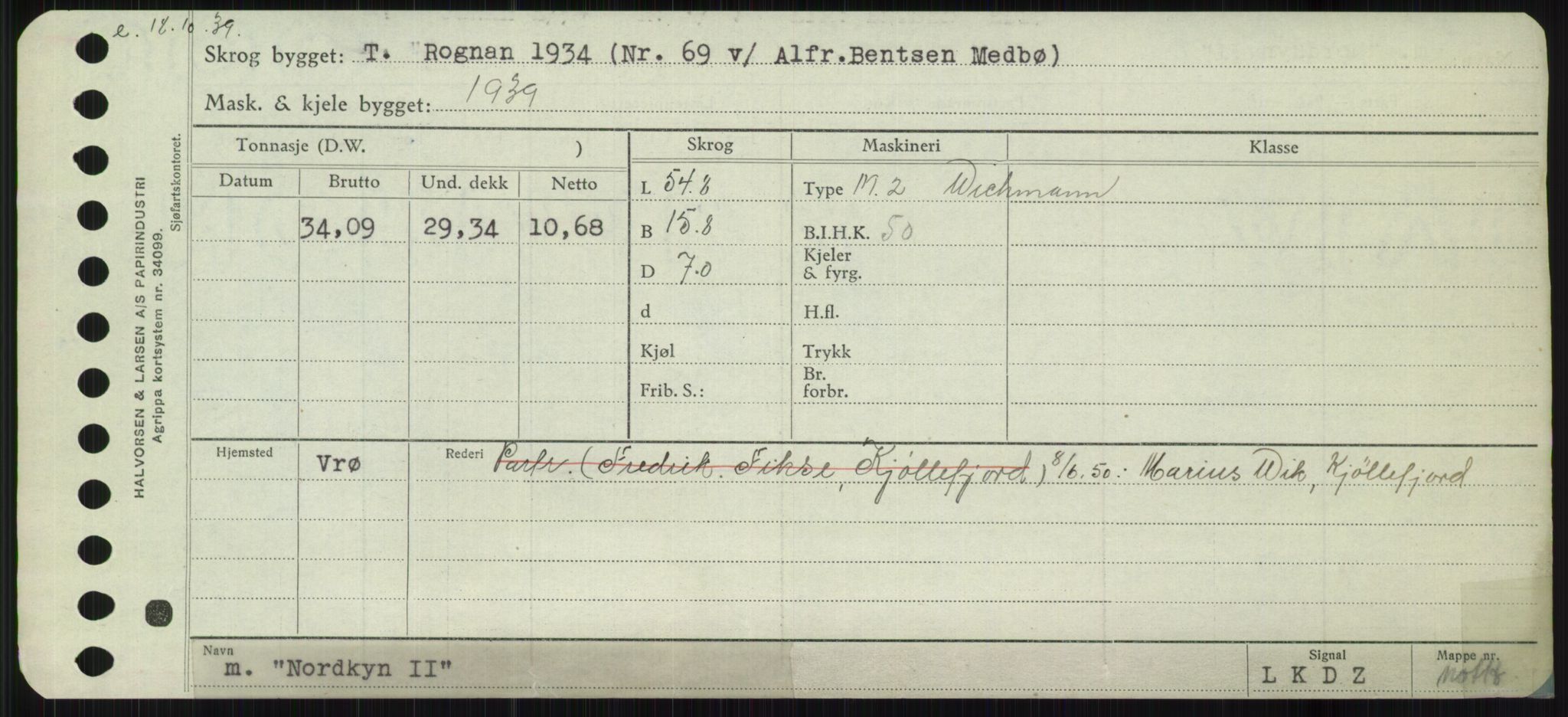 Sjøfartsdirektoratet med forløpere, Skipsmålingen, RA/S-1627/H/Ha/L0004/0001: Fartøy, Mas-R / Fartøy, Mas-Odd, p. 661