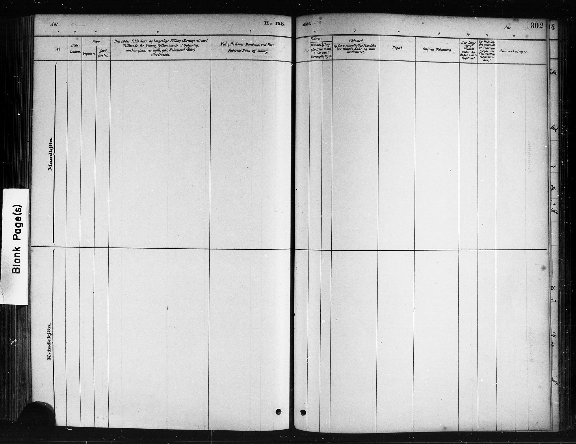 Herdla Sokneprestembete, AV/SAB-A-75701/H/Haa: Parish register (official) no. A 3, 1878-1890, p. 302