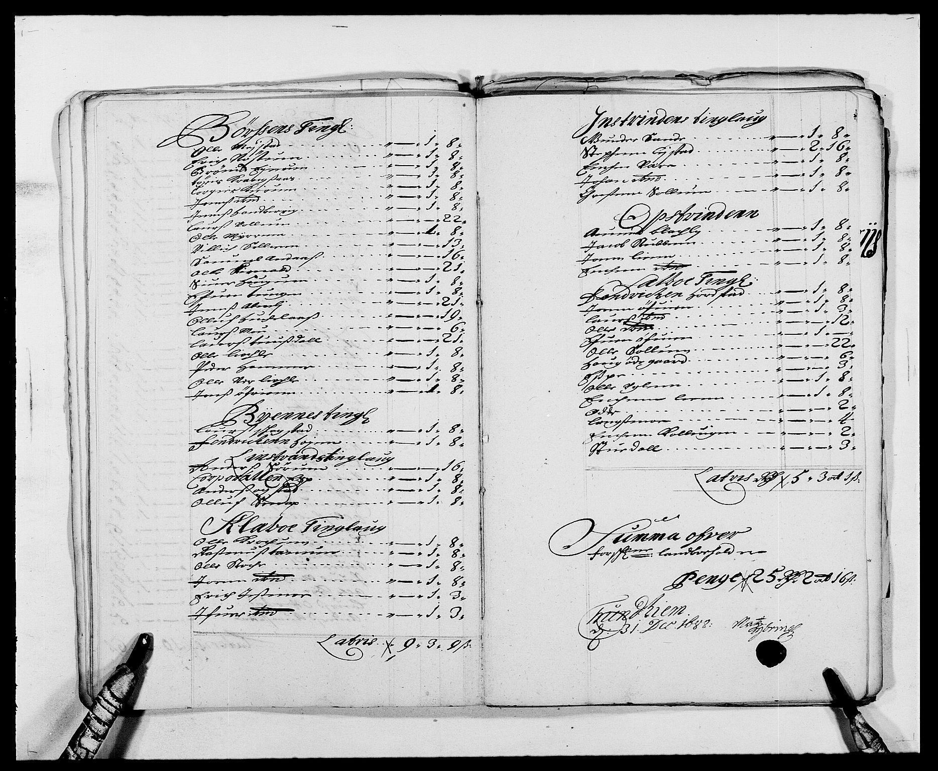 Rentekammeret inntil 1814, Reviderte regnskaper, Fogderegnskap, RA/EA-4092/R61/L4101: Fogderegnskap Strinda og Selbu, 1687-1688, p. 235
