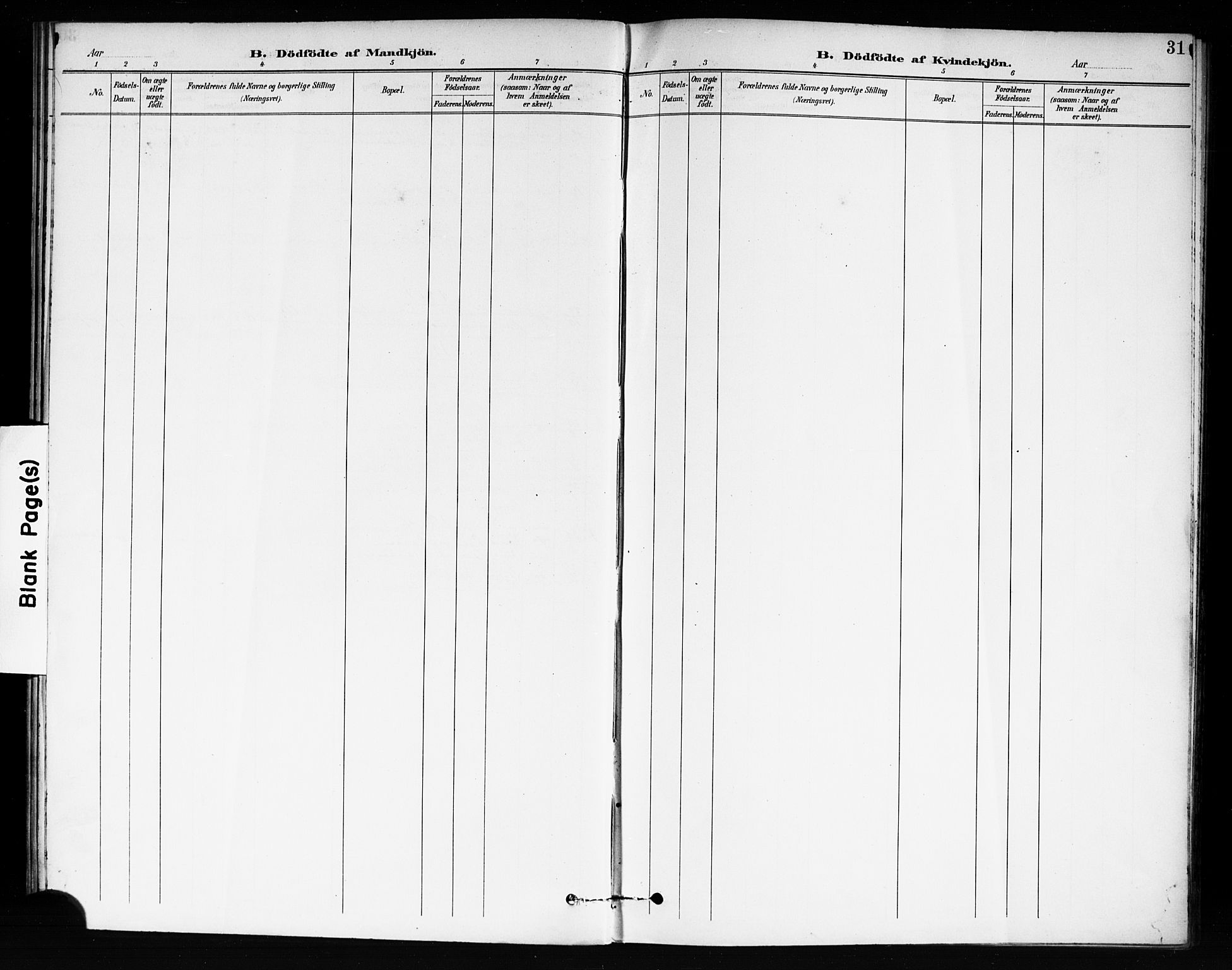 Fet prestekontor Kirkebøker, SAO/A-10370a/F/Fb/L0002: Parish register (official) no. II 2, 1892-1904, p. 31