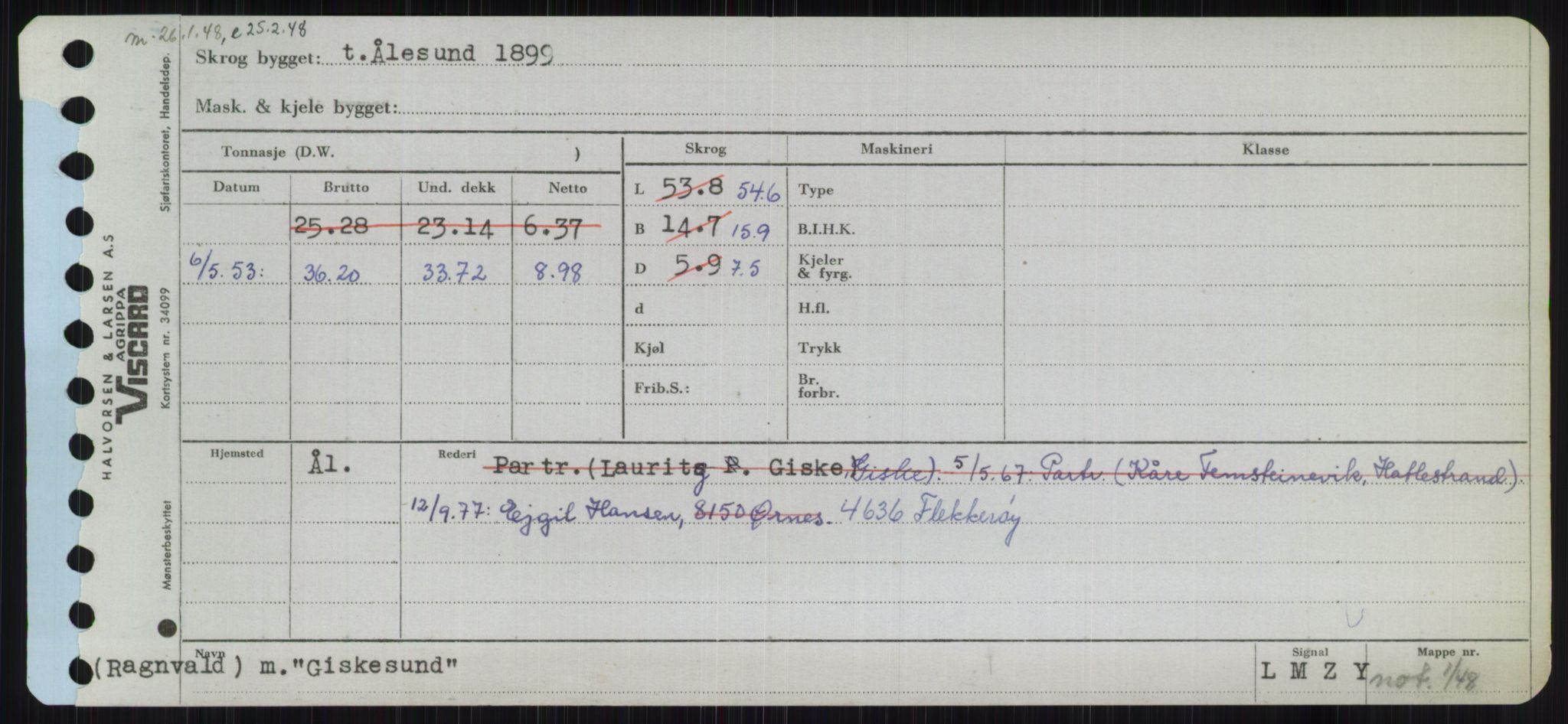 Sjøfartsdirektoratet med forløpere, Skipsmålingen, RA/S-1627/H/Ha/L0002/0002: Fartøy, Eik-Hill / Fartøy, G-Hill, p. 133