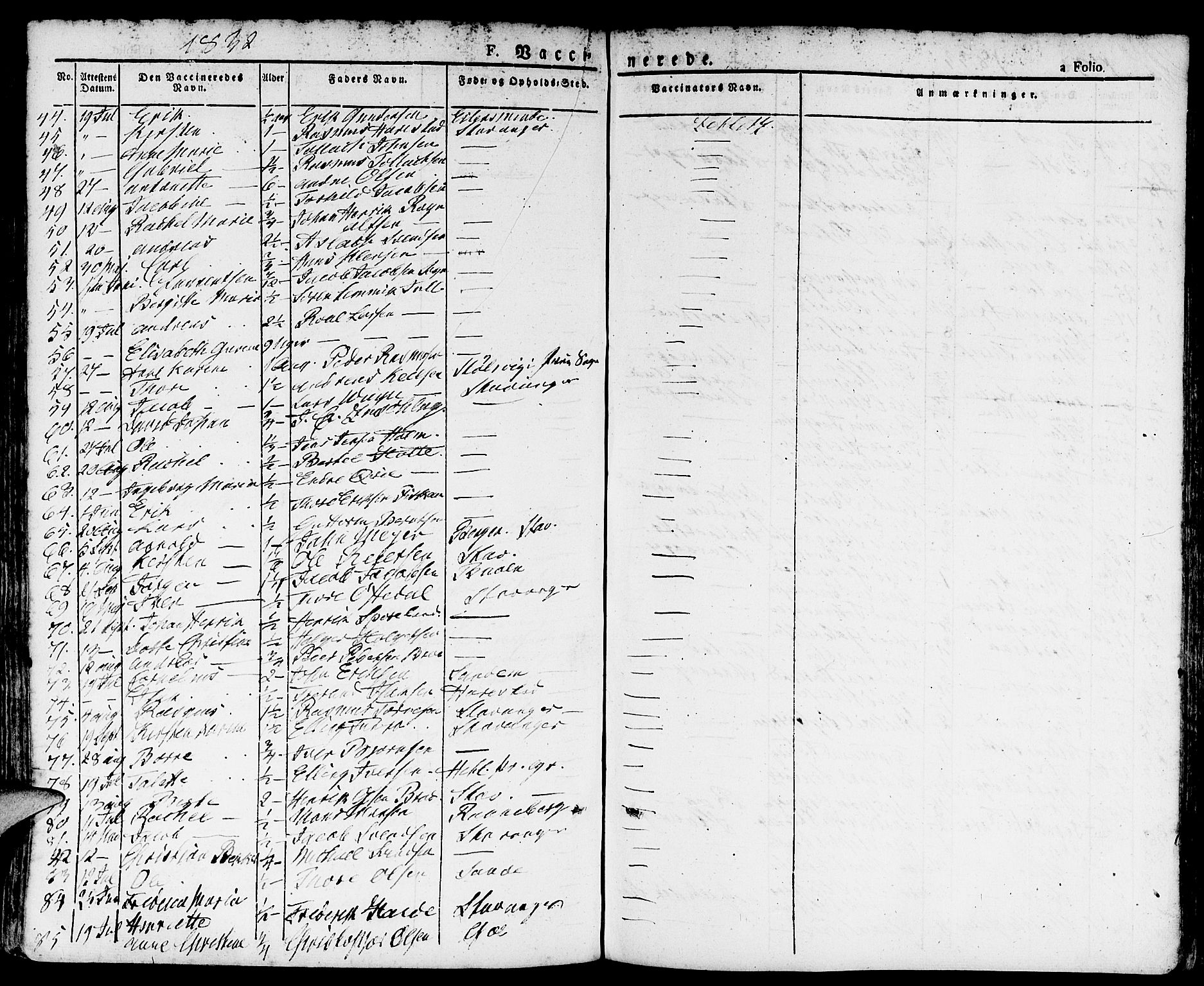 Domkirken sokneprestkontor, SAST/A-101812/001/30/30BA/L0011: Parish register (official) no. A 11, 1832-1856