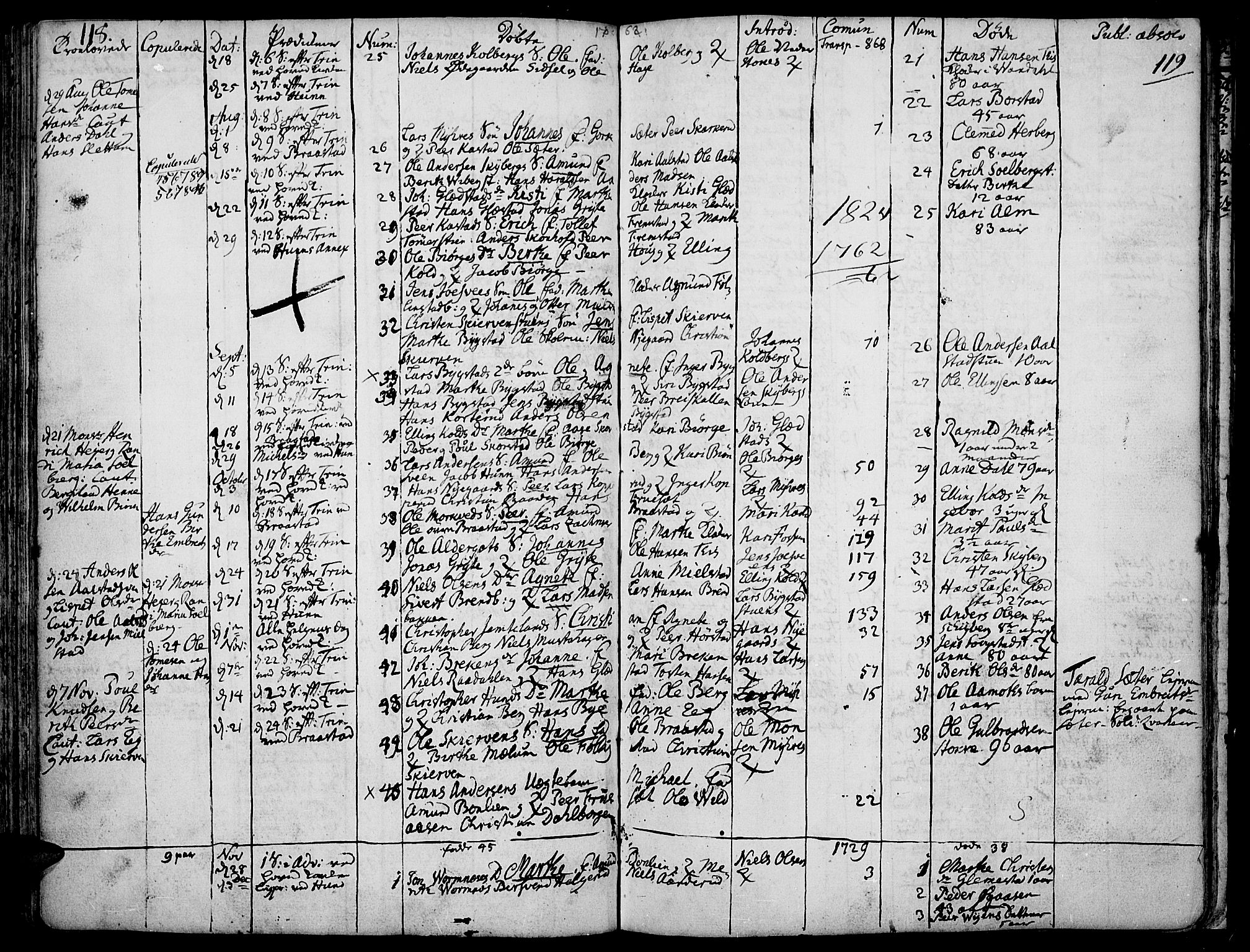 Vardal prestekontor, SAH/PREST-100/H/Ha/Haa/L0002: Parish register (official) no. 2, 1748-1776, p. 118-119