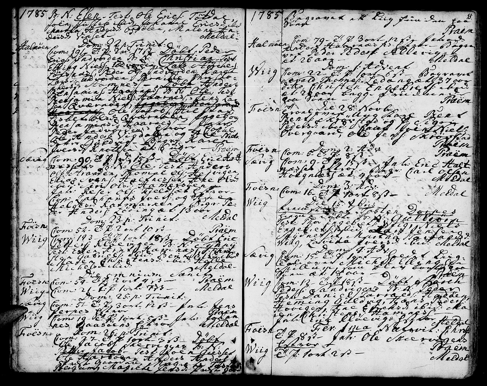 Ministerialprotokoller, klokkerbøker og fødselsregistre - Nord-Trøndelag, SAT/A-1458/773/L0608: Parish register (official) no. 773A02, 1784-1816, p. 15