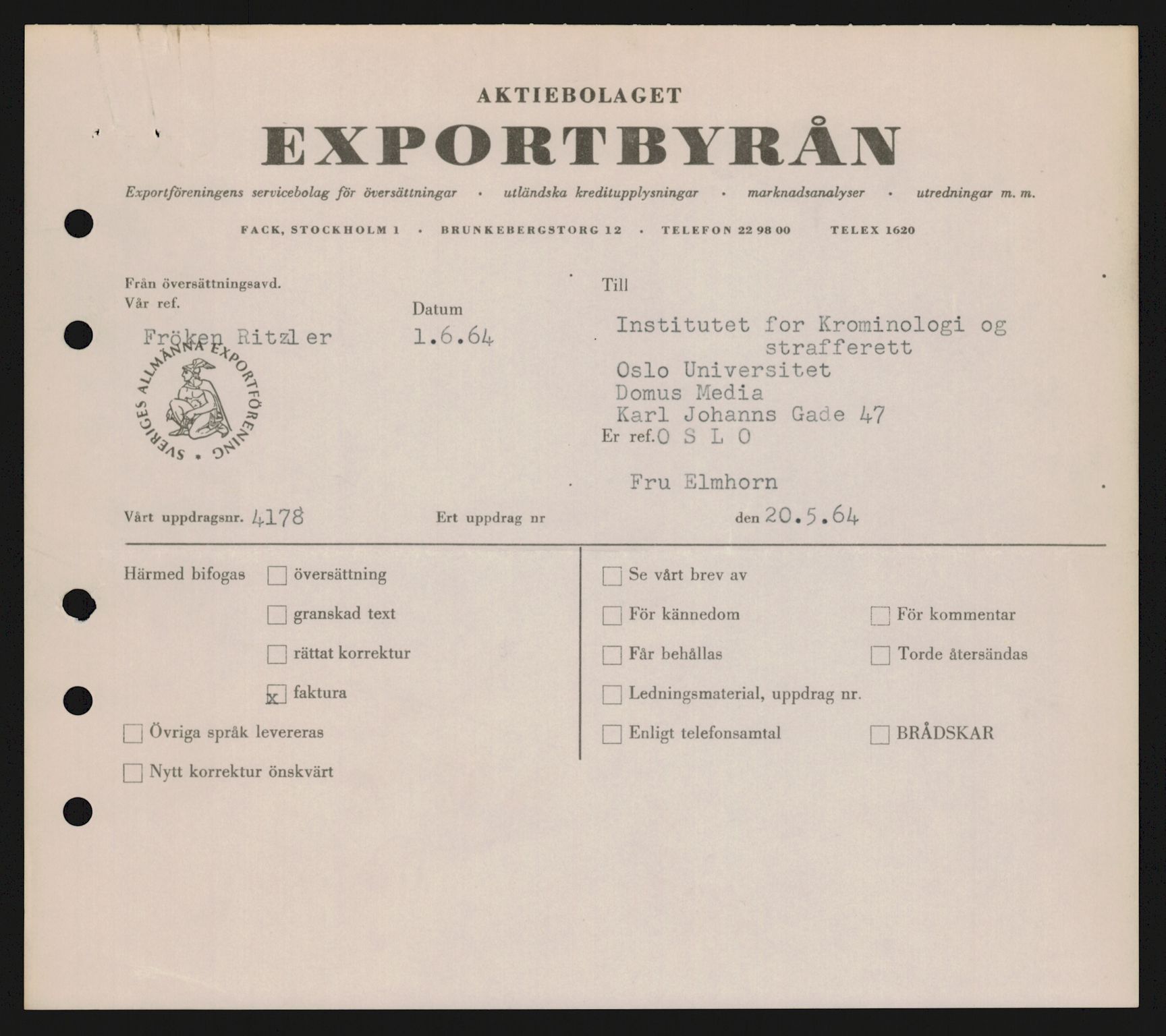 Justisdepartementet, Nordisk samarbeidsråd for kriminologi, AV/RA-S-1164/D/Da/L0001: A Rådets virksomhet, 1961-1974, p. 1126