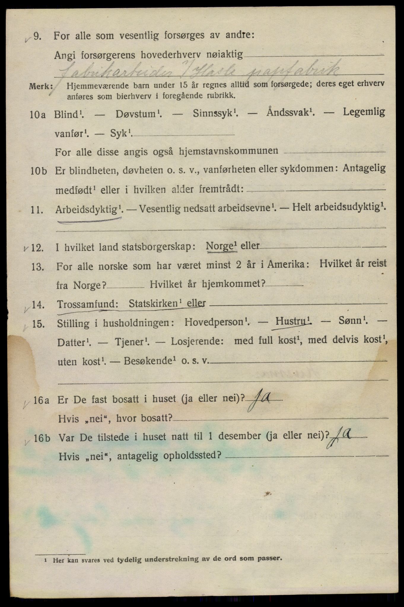 SAO, 1920 census for Kristiania, 1920, p. 238394