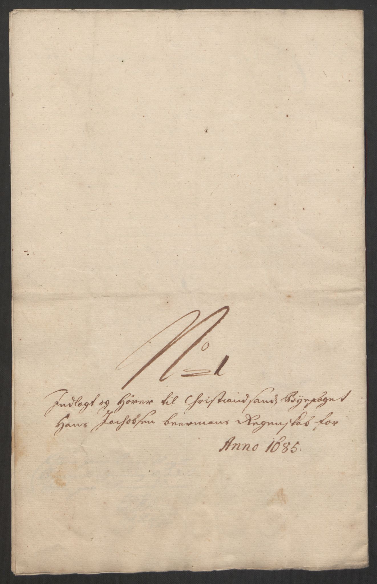 Rentekammeret inntil 1814, Reviderte regnskaper, Byregnskaper, AV/RA-EA-4066/R/Rm/L0285: [M18] Sikt og sakefall, 1681-1718, p. 66