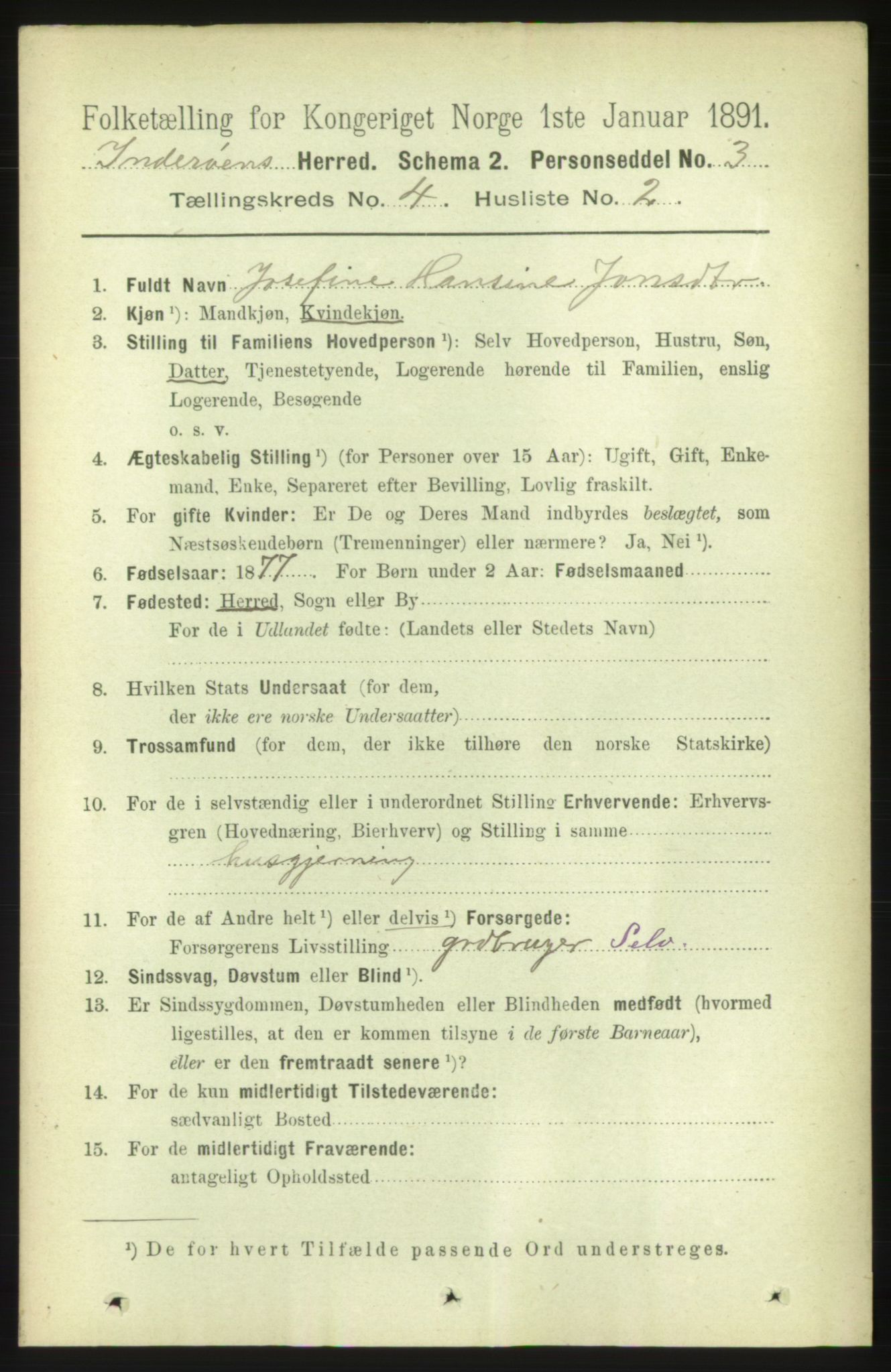 RA, 1891 census for 1729 Inderøy, 1891, p. 2351