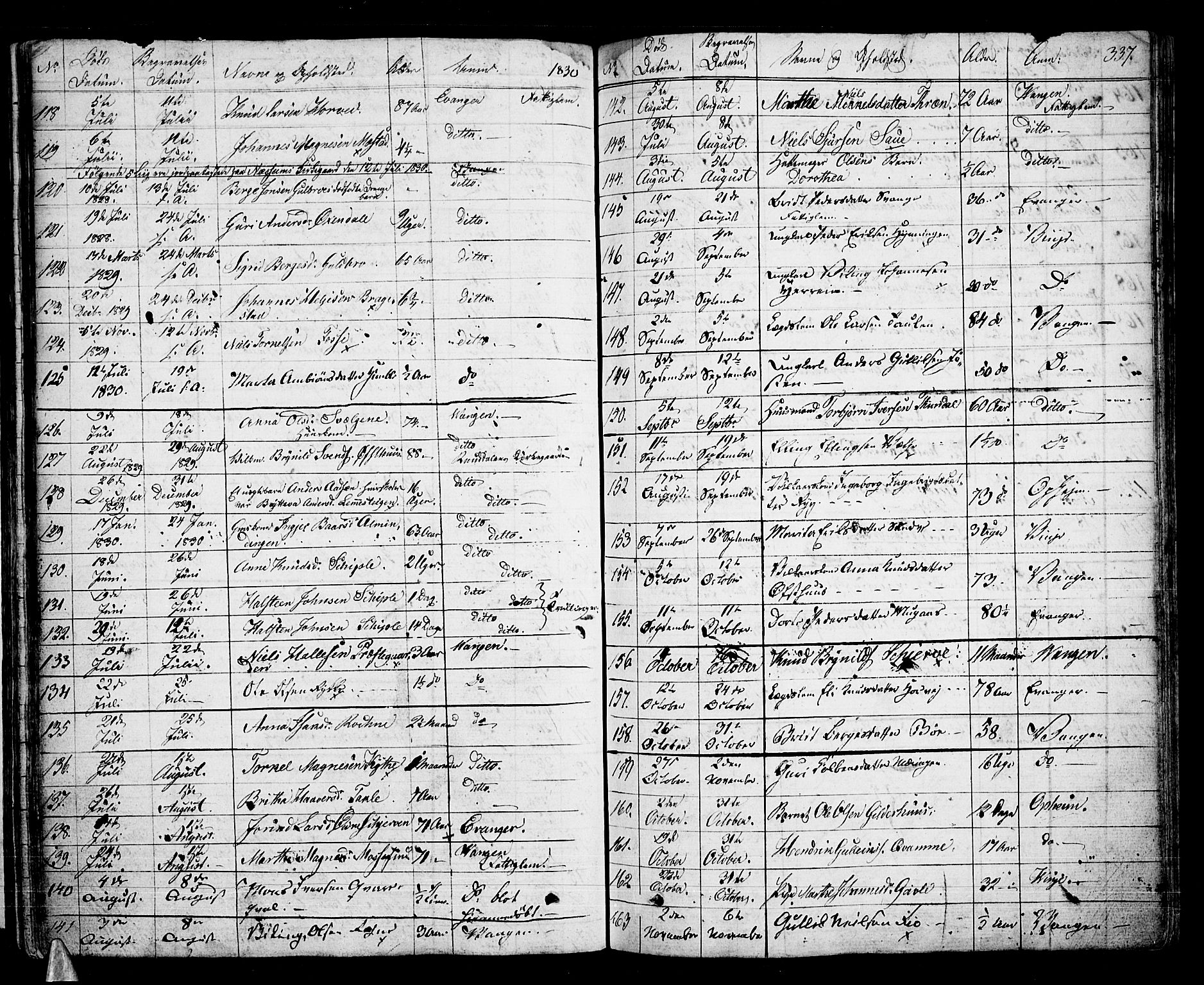 Voss sokneprestembete, SAB/A-79001/H/Haa: Parish register (official) no. A 12, 1823-1837, p. 337