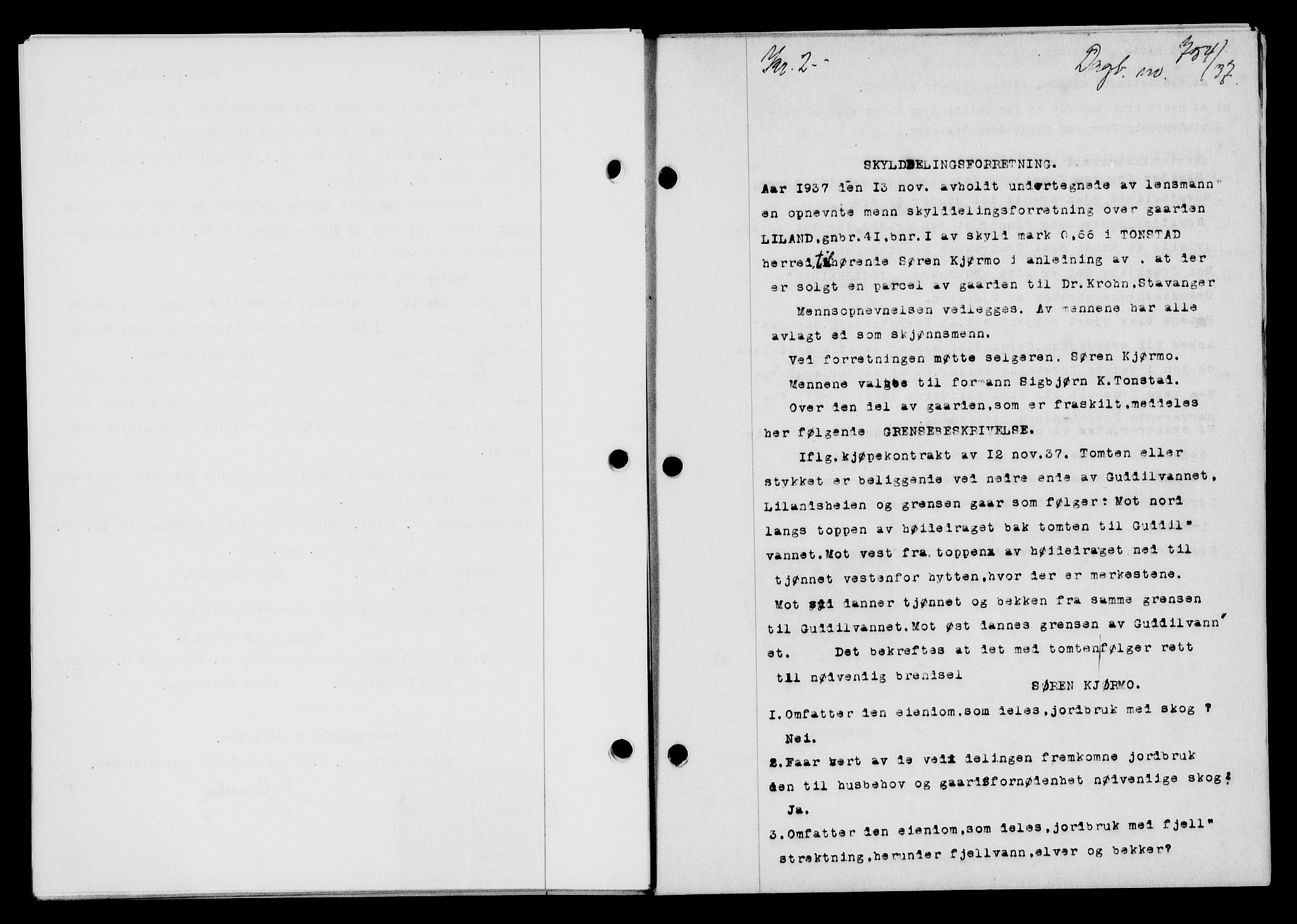 Flekkefjord sorenskriveri, AV/SAK-1221-0001/G/Gb/Gba/L0054: Mortgage book no. A-2, 1937-1938, Diary no: : 754/1937