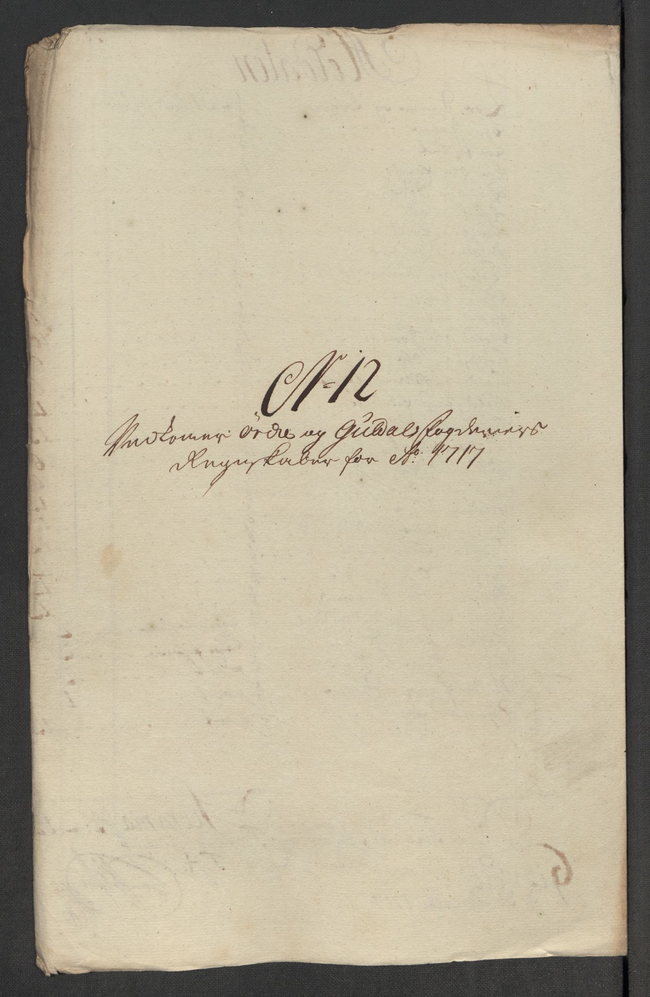Rentekammeret inntil 1814, Reviderte regnskaper, Fogderegnskap, RA/EA-4092/R60/L3969: Fogderegnskap Orkdal og Gauldal, 1717, p. 161