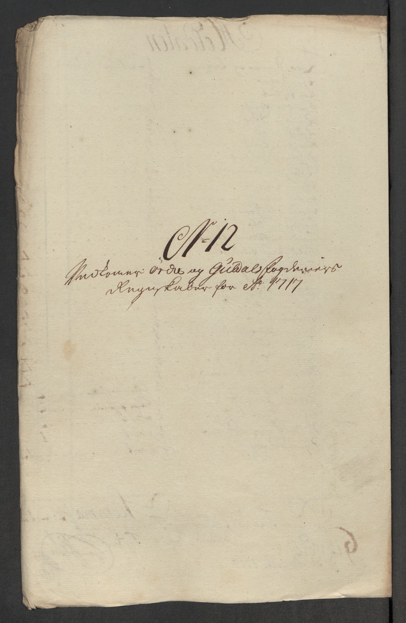 Rentekammeret inntil 1814, Reviderte regnskaper, Fogderegnskap, AV/RA-EA-4092/R60/L3969: Fogderegnskap Orkdal og Gauldal, 1717, p. 161