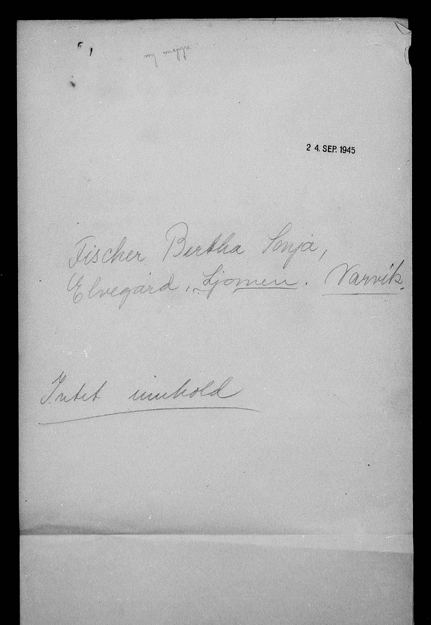 Justisdepartementet, Tilbakeføringskontoret for inndratte formuer, AV/RA-S-1564/H/Hc/Hcb/L0912: --, 1945-1947, p. 83