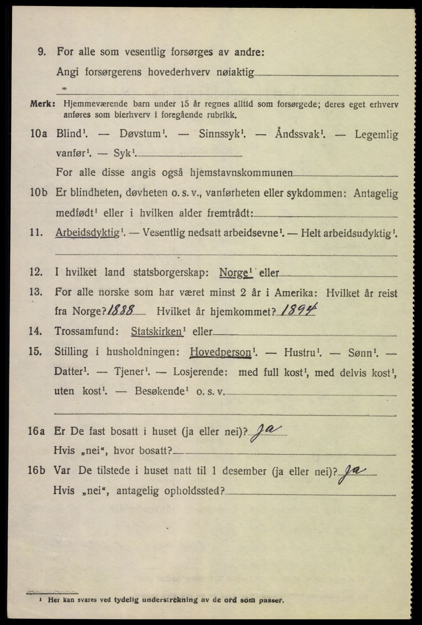 SAK, 1920 census for Eiken, 1920, p. 1984