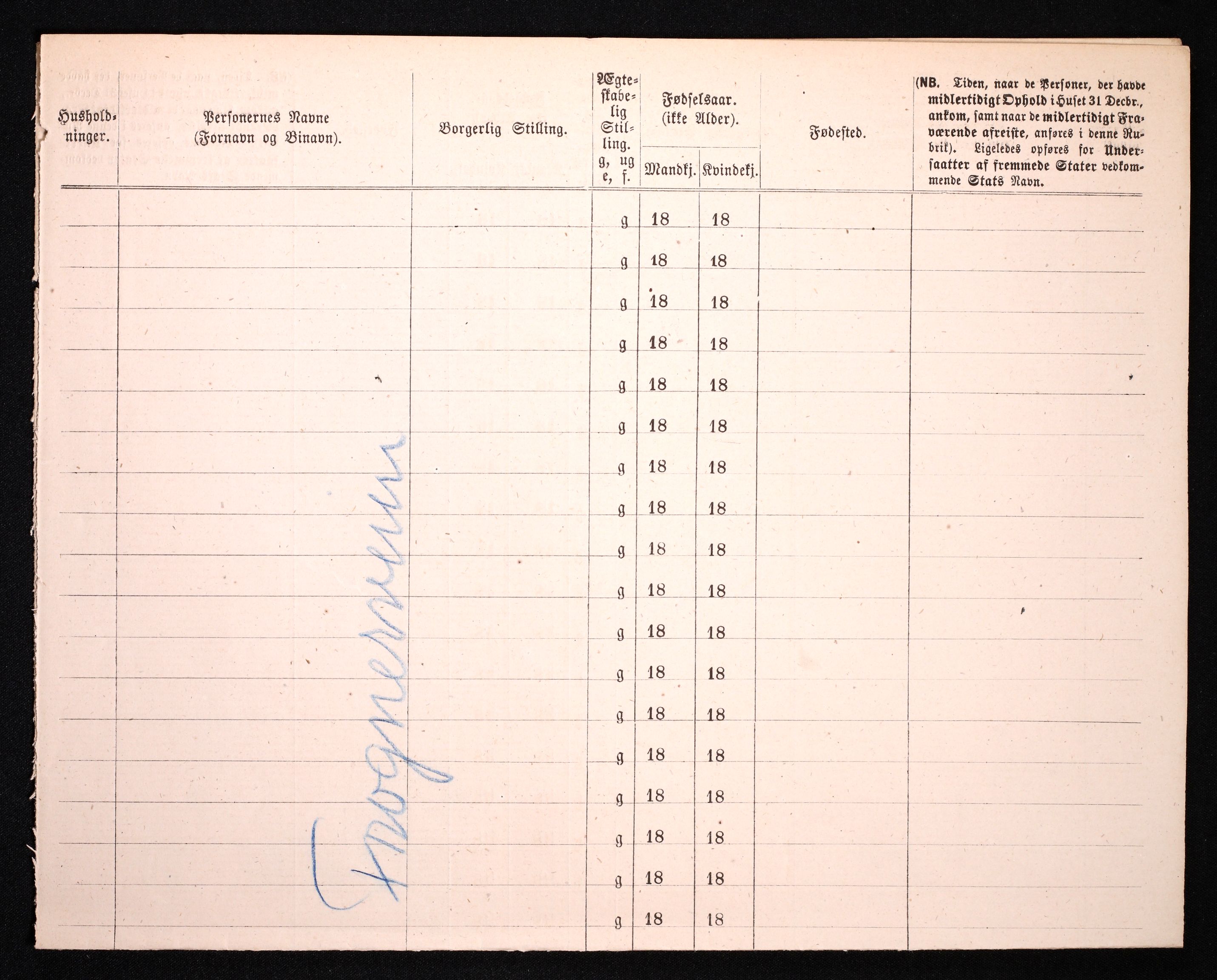 RA, 1870 census for 0301 Kristiania, 1870, p. 1066