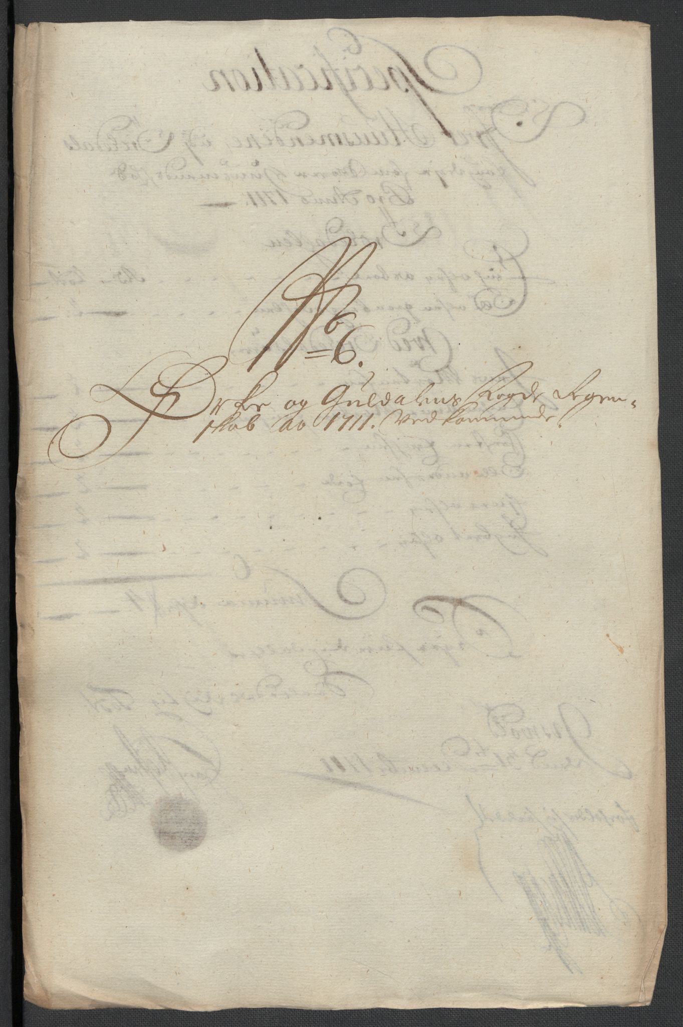 Rentekammeret inntil 1814, Reviderte regnskaper, Fogderegnskap, AV/RA-EA-4092/R60/L3961: Fogderegnskap Orkdal og Gauldal, 1711, p. 129