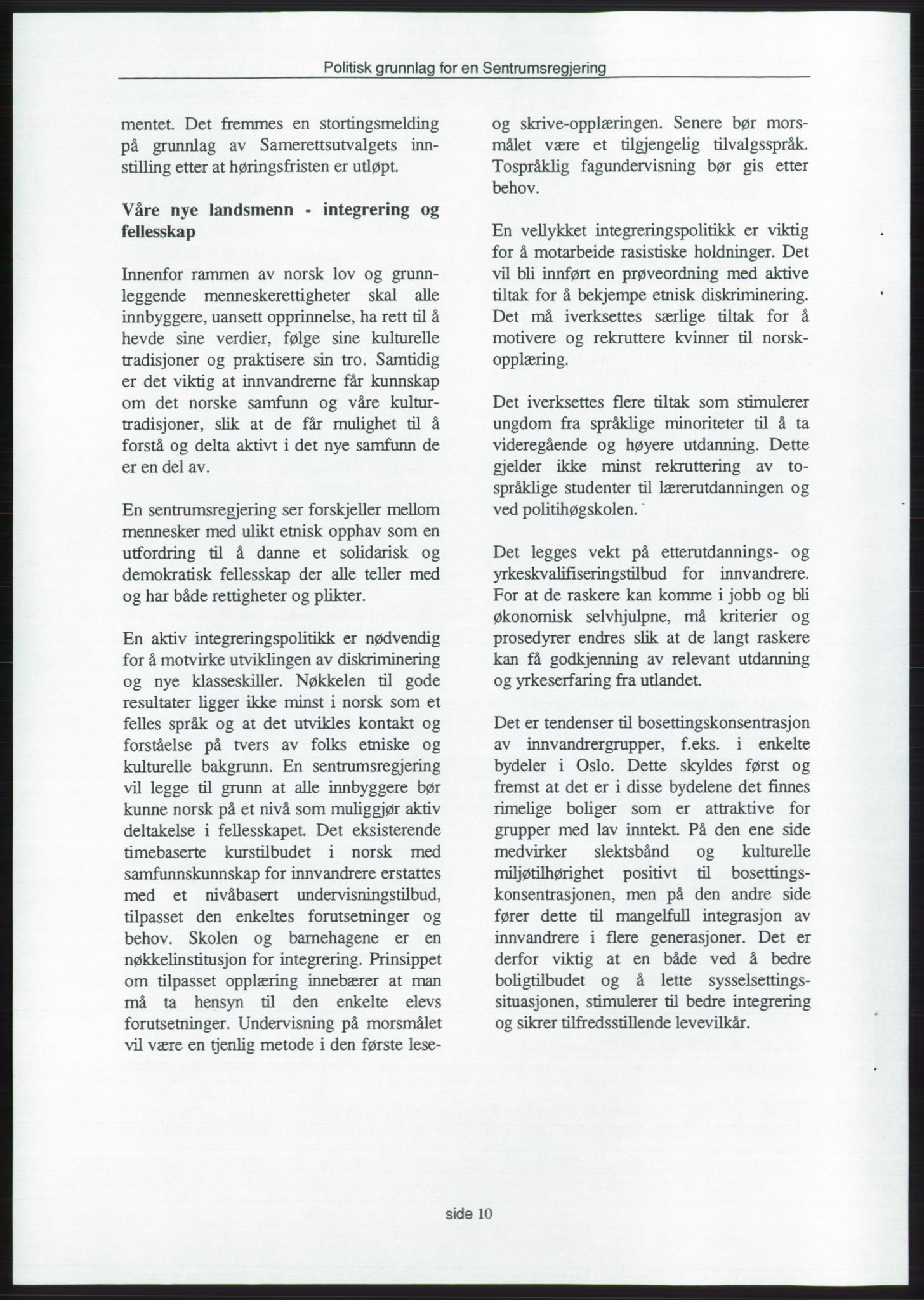 Forhandlingene mellom Kristelig Folkeparti, Senterpartiet og Venstre om dannelse av regjering, RA/PA-1073/A/L0001: Forhandlingsprotokoller, 1997, p. 164