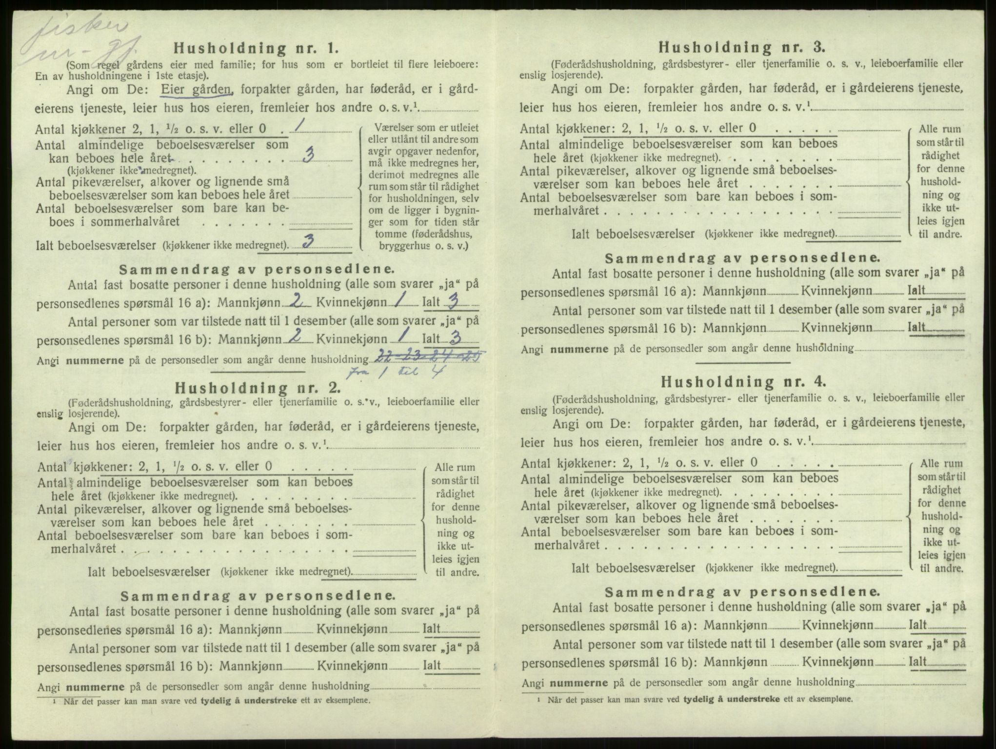 SAB, 1920 census for Bremanger, 1920, p. 896