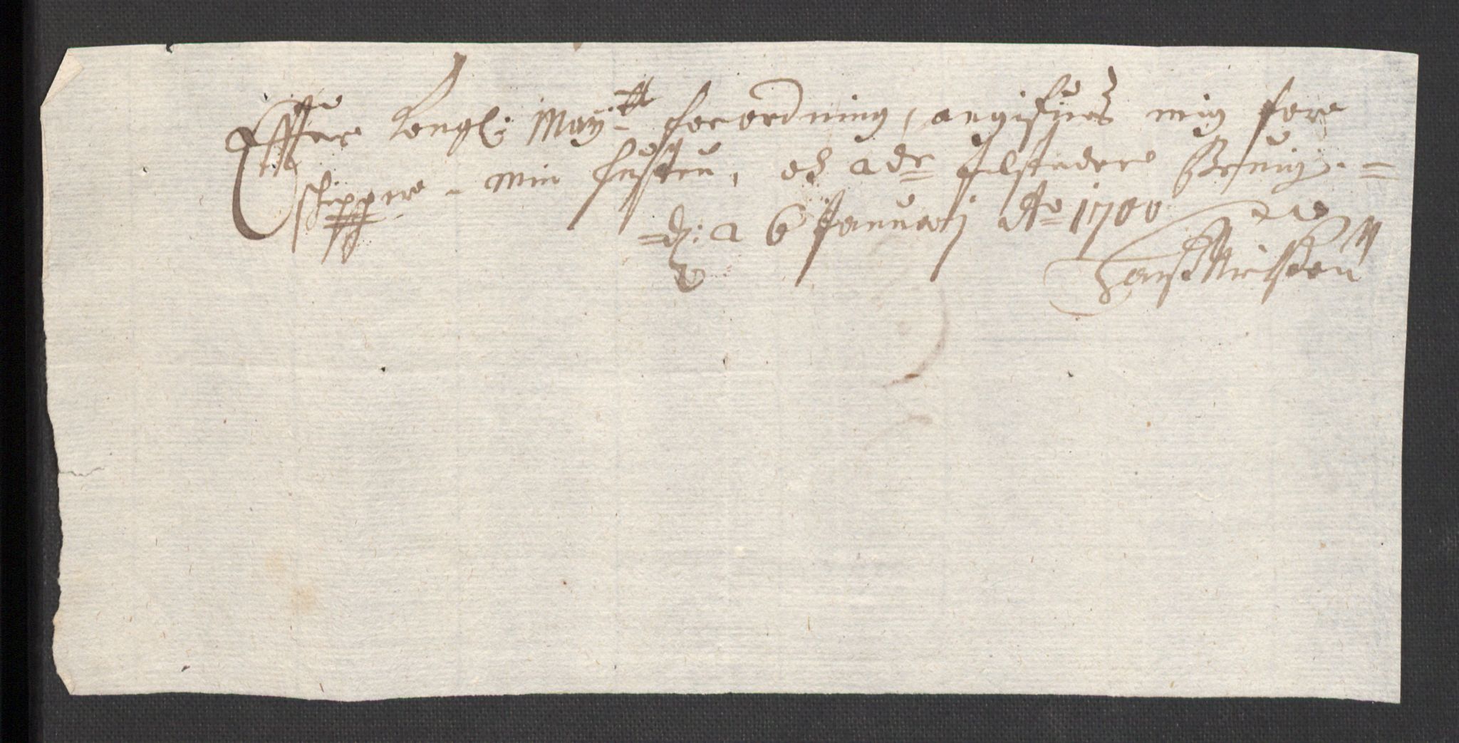 Rentekammeret inntil 1814, Reviderte regnskaper, Fogderegnskap, AV/RA-EA-4092/R36/L2104: Fogderegnskap Øvre og Nedre Telemark og Bamble, 1700, p. 413