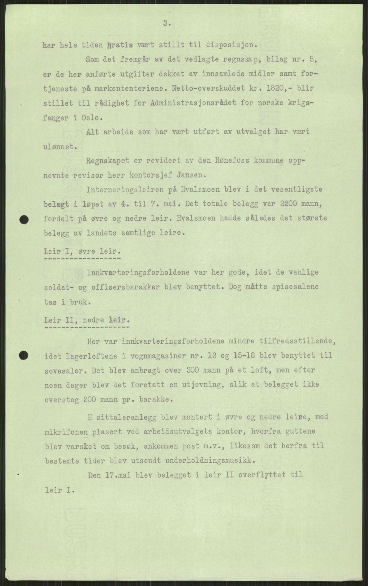 Forsvaret, Forsvarets krigshistoriske avdeling, AV/RA-RAFA-2017/Y/Ya/L0014: II-C-11-31 - Fylkesmenn.  Rapporter om krigsbegivenhetene 1940., 1940, p. 367