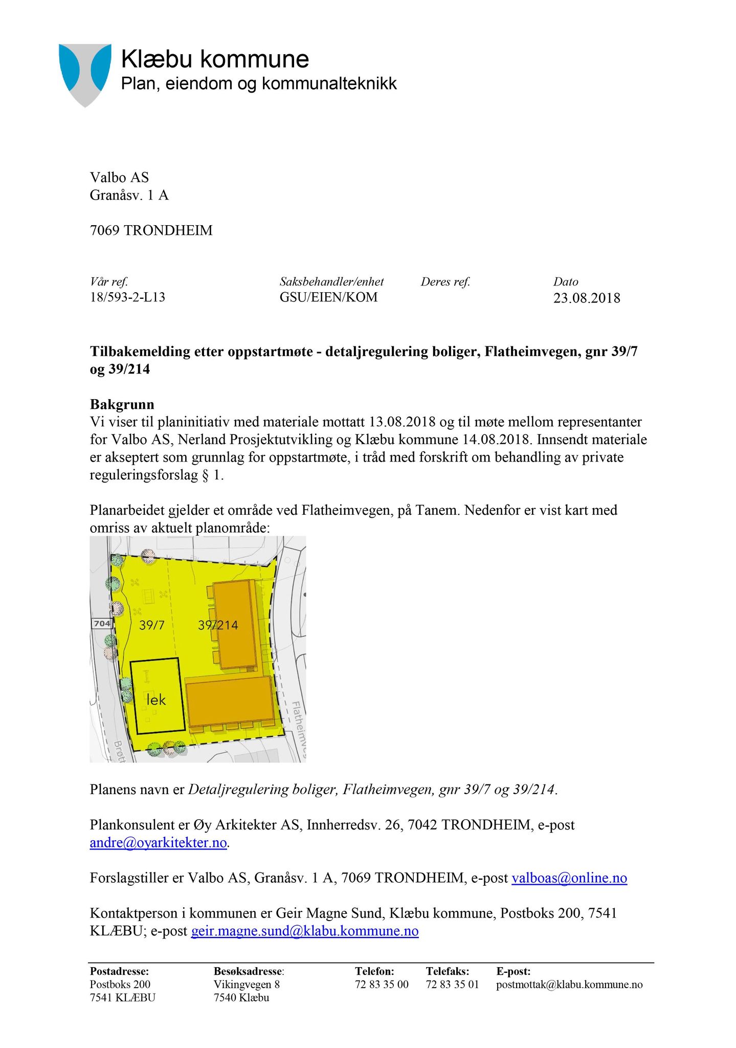 Klæbu Kommune, TRKO/KK/02-FS/L011: Formannsskapet - Møtedokumenter, 2018, p. 2754