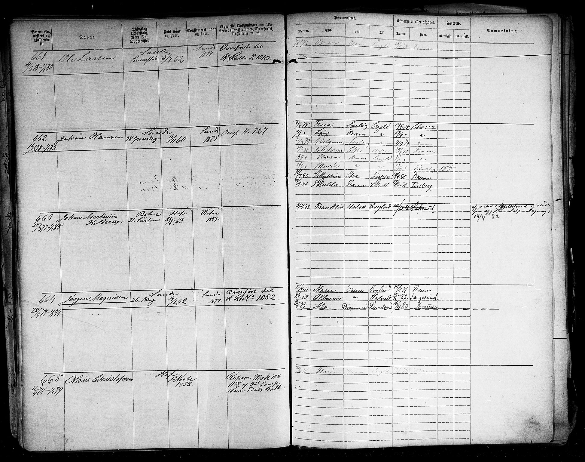 Holmestrand innrulleringskontor, AV/SAKO-A-1151/F/Fb/L0003: Annotasjonsrulle, 1868-1886, p. 135