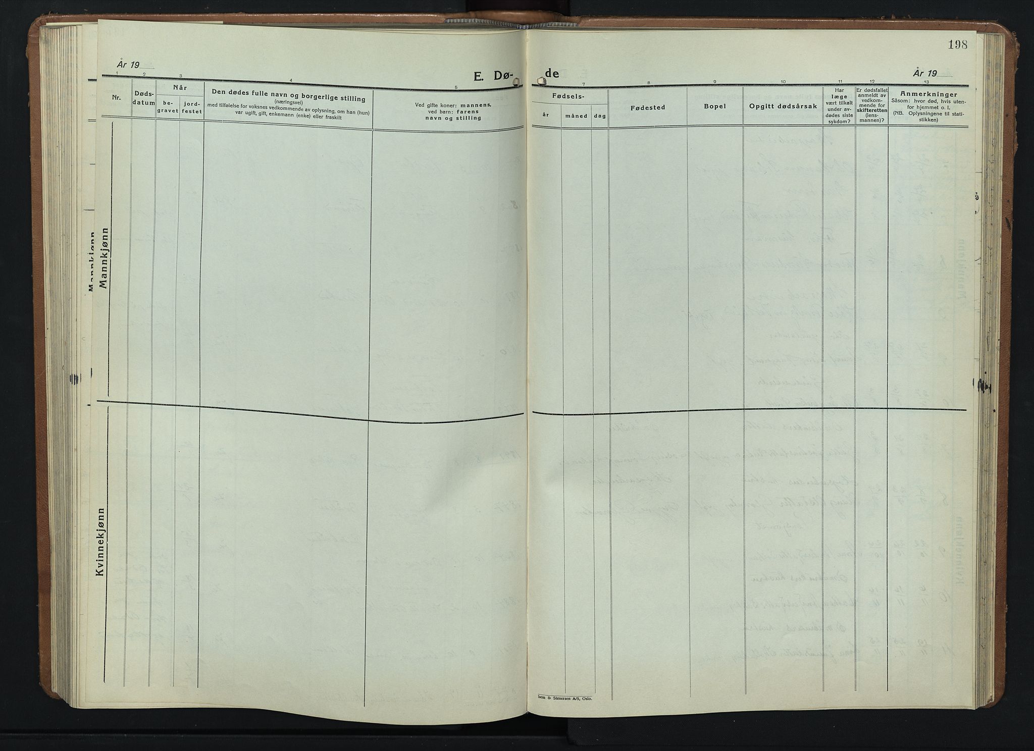 Nord-Odal prestekontor, AV/SAH-PREST-032/H/Ha/Hab/L0006: Parish register (copy) no. 6, 1936-1950, p. 198