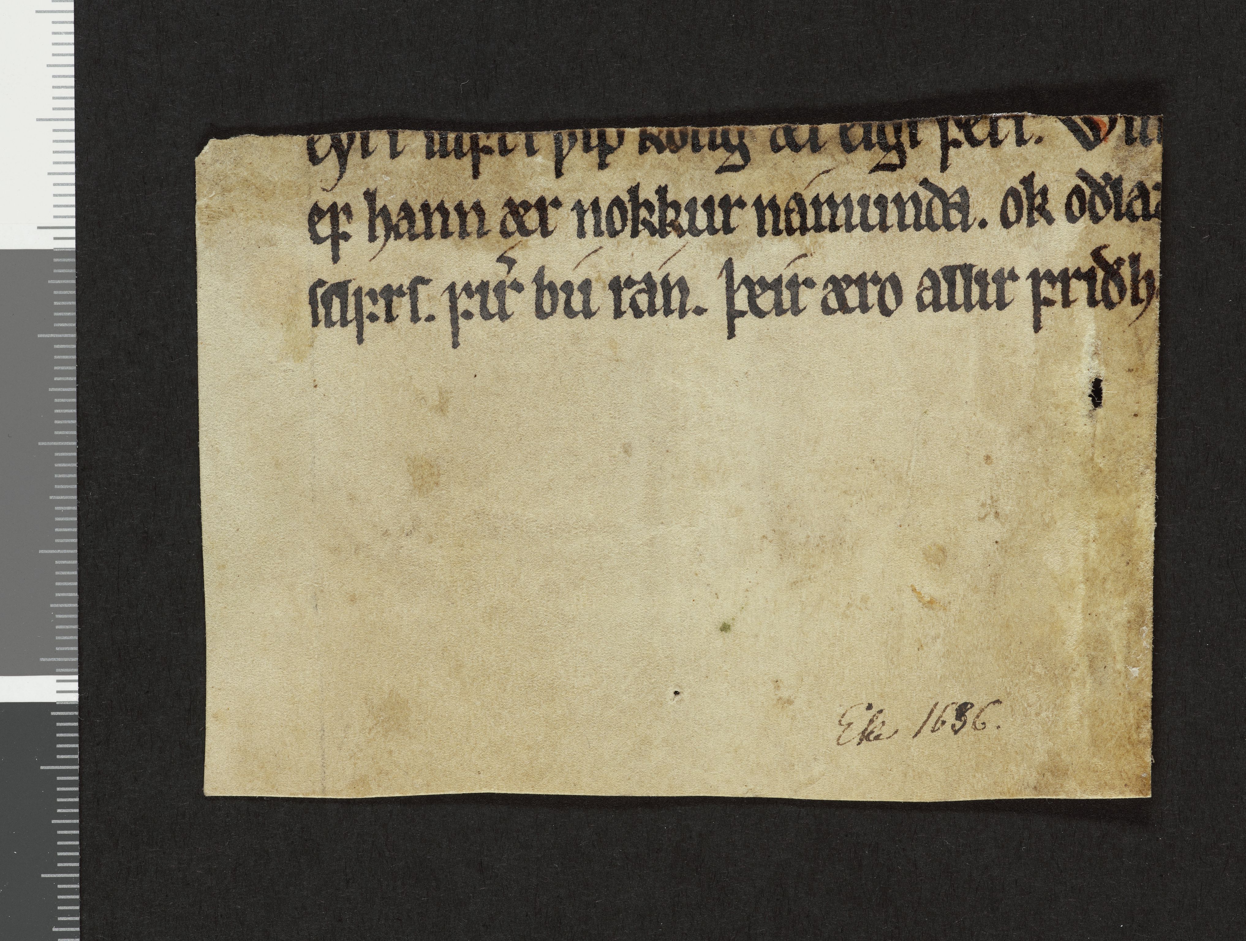 Riksarkivets diplomsamling, AV/RA-EA-5965/F26/L0002: Norrøne membranfragmenter bestand 2-9 (10), 1100-1536, p. 91