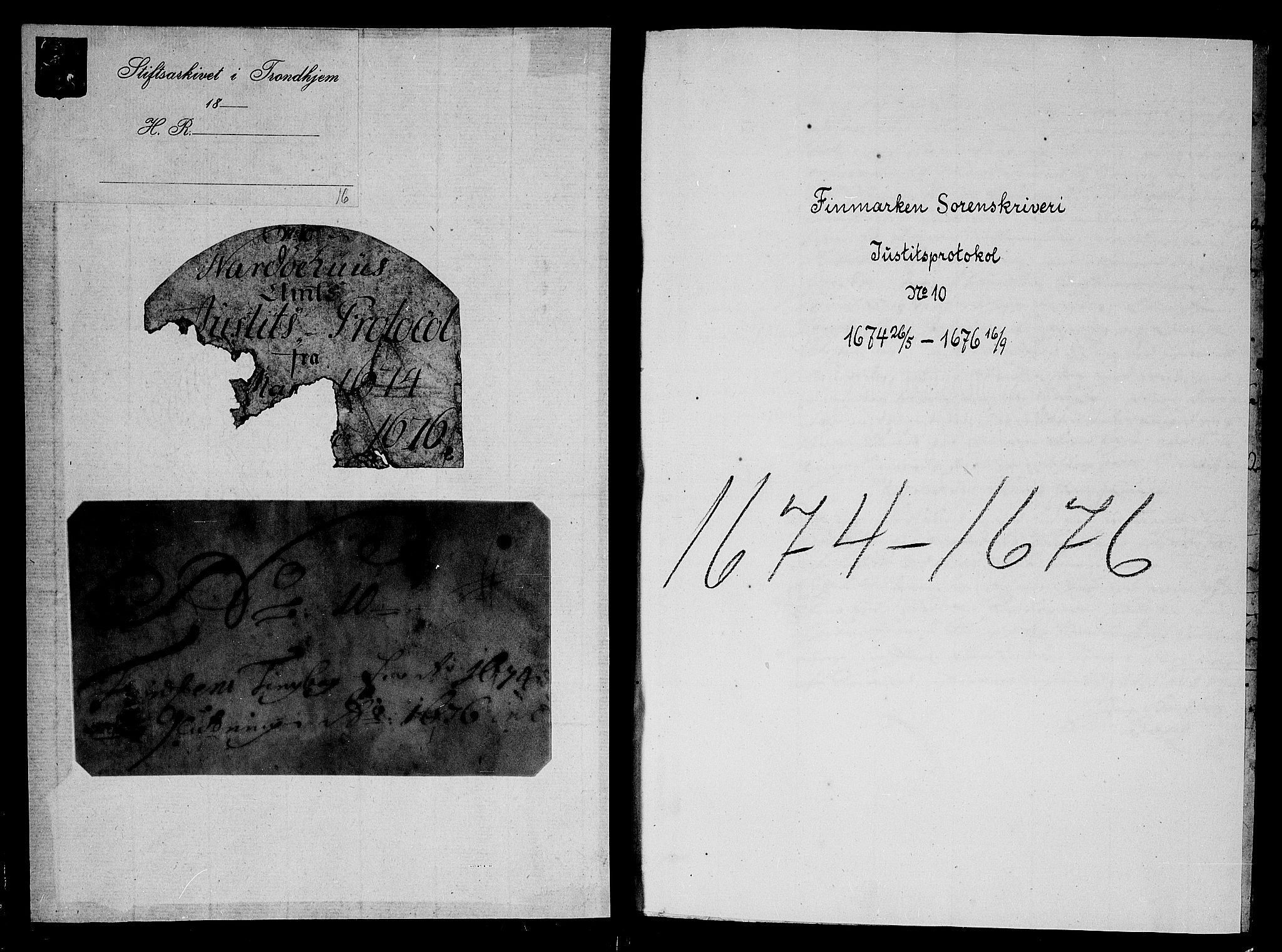 Finnmark sorenskriveri, AV/SATØ-S-0053/F/Fa/L0014: Justisprotokoller, 1674-1676