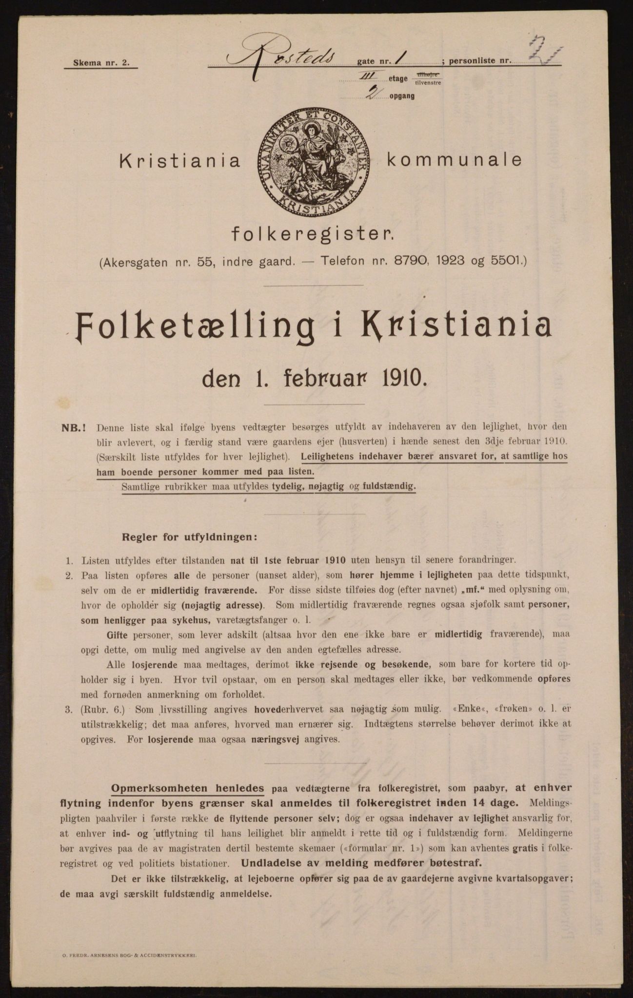 OBA, Municipal Census 1910 for Kristiania, 1910, p. 80429