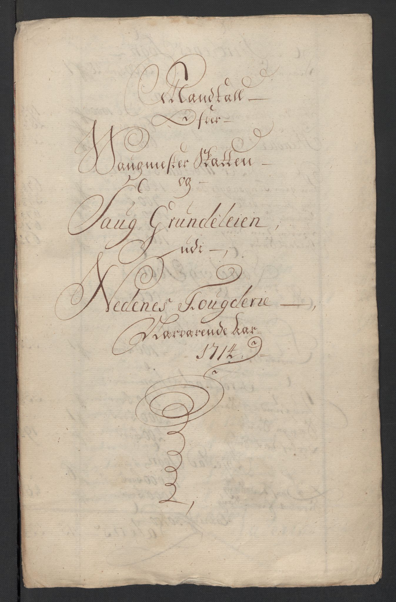 Rentekammeret inntil 1814, Reviderte regnskaper, Fogderegnskap, AV/RA-EA-4092/R39/L2321: Fogderegnskap Nedenes, 1713-1714, p. 185