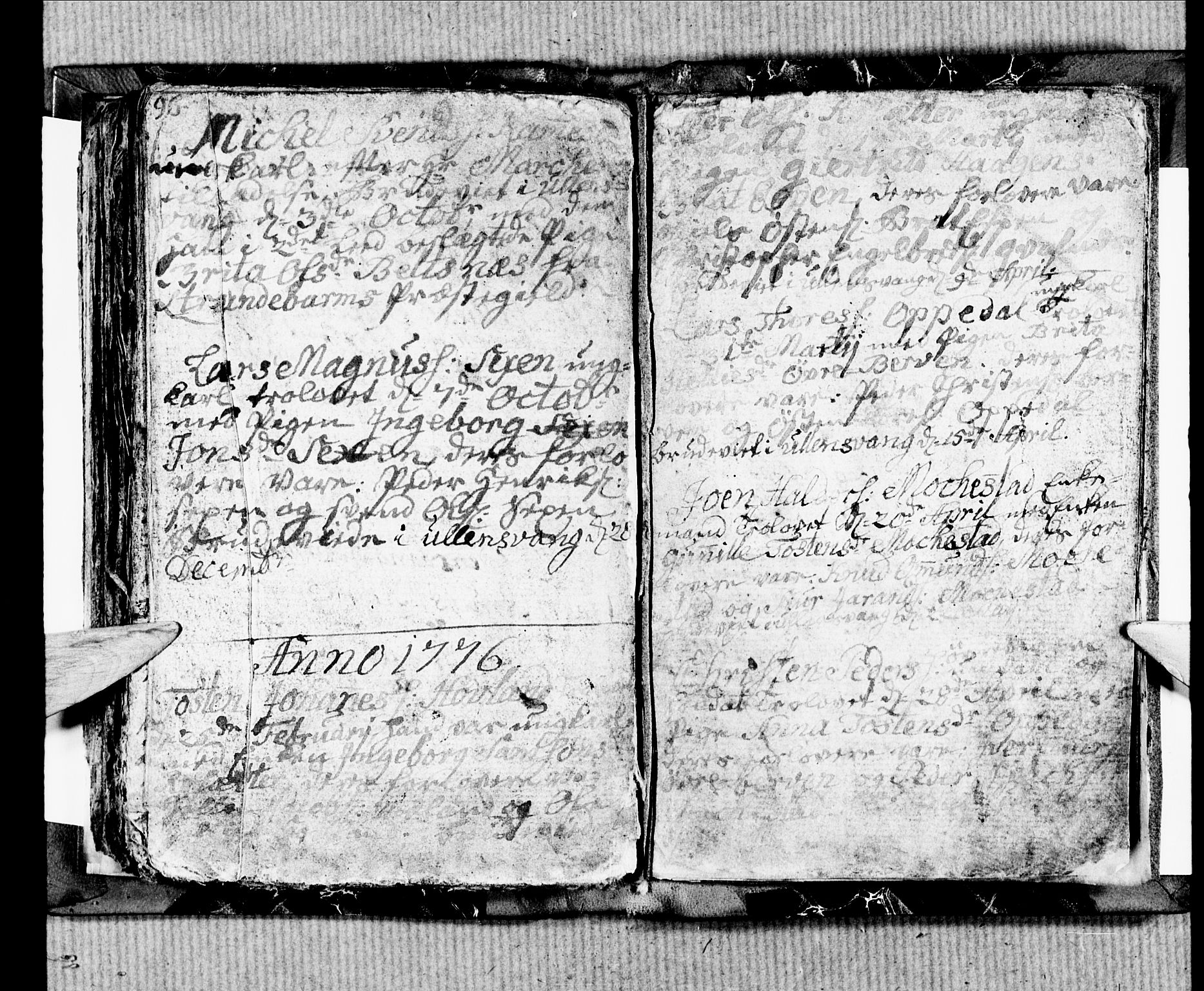 Ullensvang sokneprestembete, SAB/A-78701/H/Hab: Parish register (copy) no. B 4, 1775-1778, p. 96-97