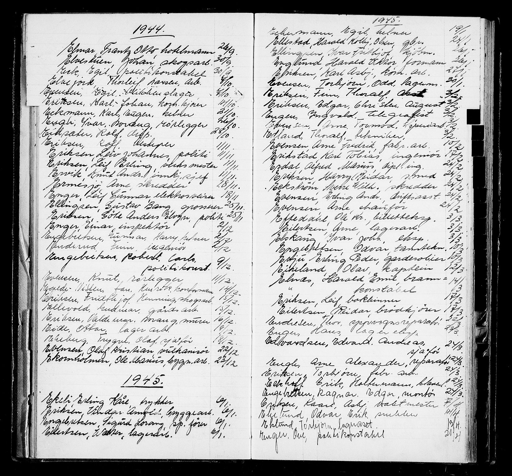 Oslo byfogd avd. I, AV/SAO-A-10220/L/La/L0006: Vigselsregister, 1943-1946, p. 32