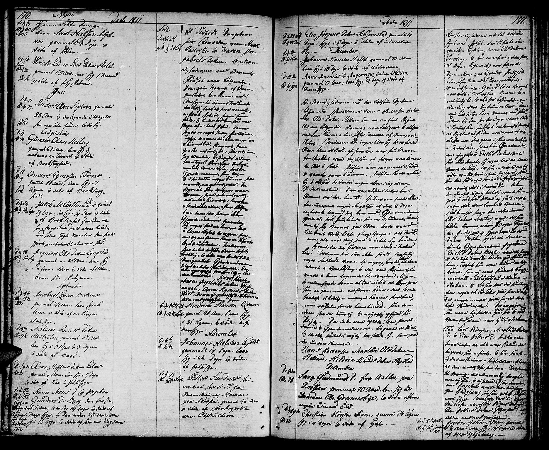 Ministerialprotokoller, klokkerbøker og fødselsregistre - Nord-Trøndelag, SAT/A-1458/730/L0274: Parish register (official) no. 730A03, 1802-1816, p. 170-171