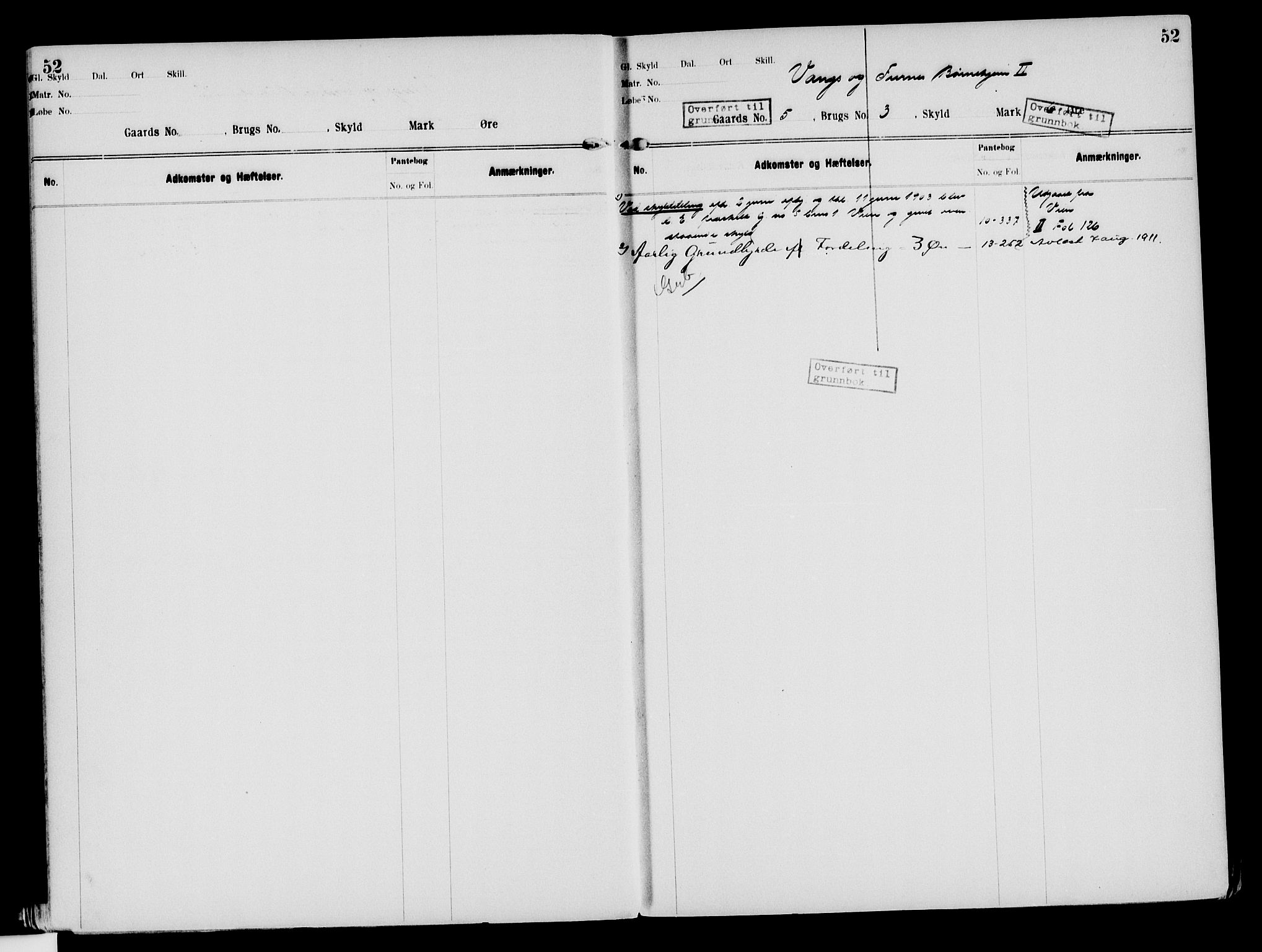 Nord-Hedmark sorenskriveri, SAH/TING-012/H/Ha/Had/Hade/L0003: Mortgage register no. 4.3, 1899-1940, p. 52