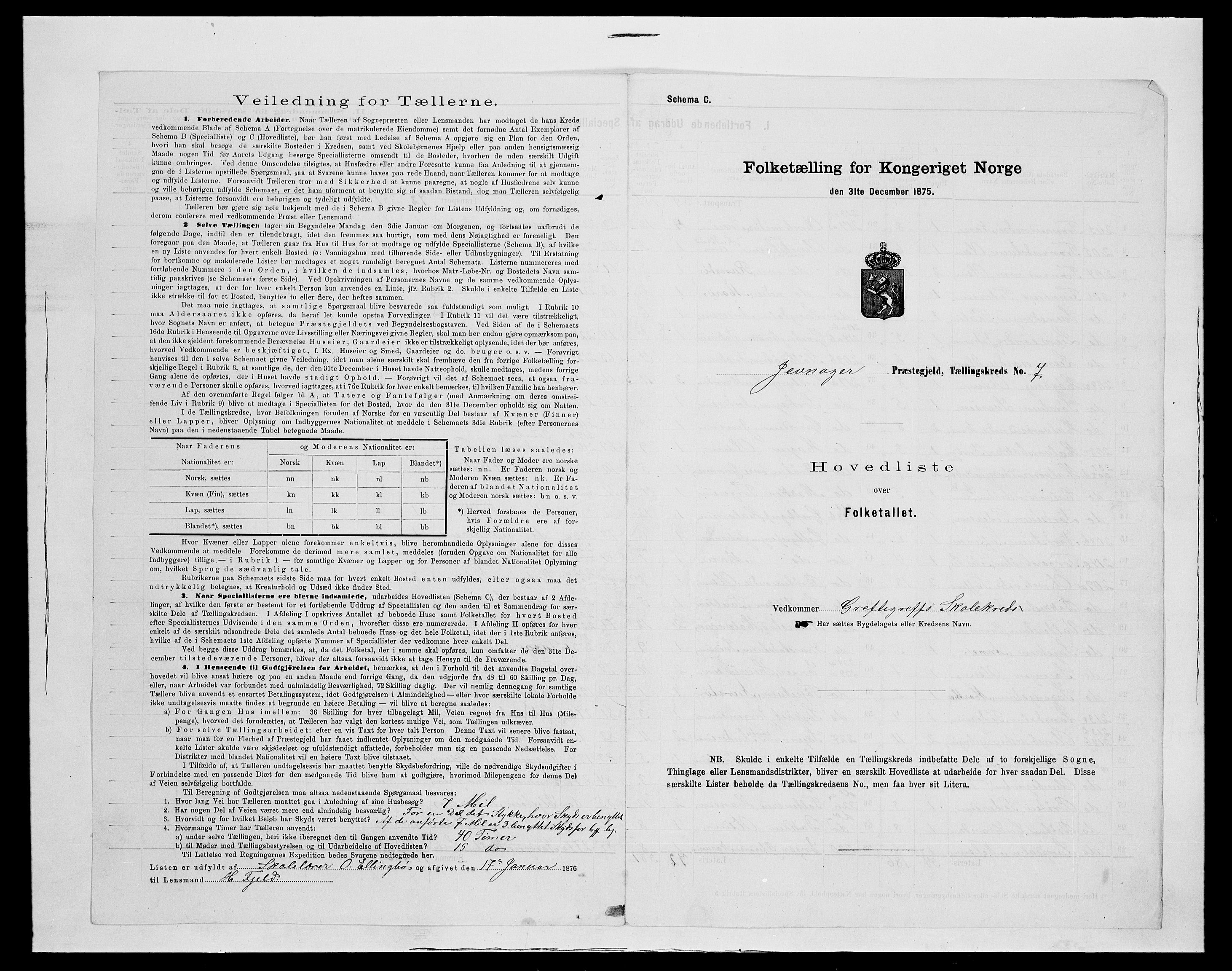 SAH, 1875 census for 0532P Jevnaker, 1875, p. 40