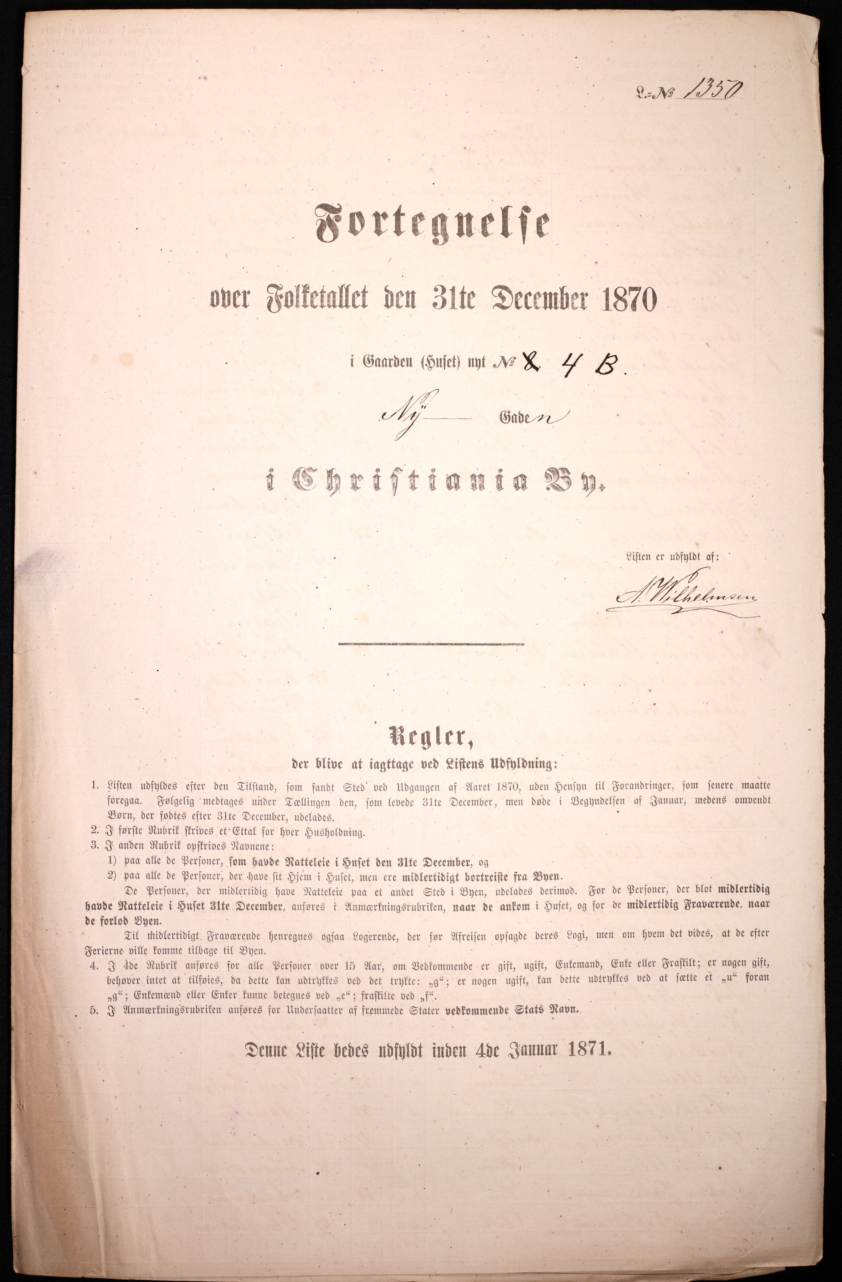 RA, 1870 census for 0301 Kristiania, 1870, p. 2675