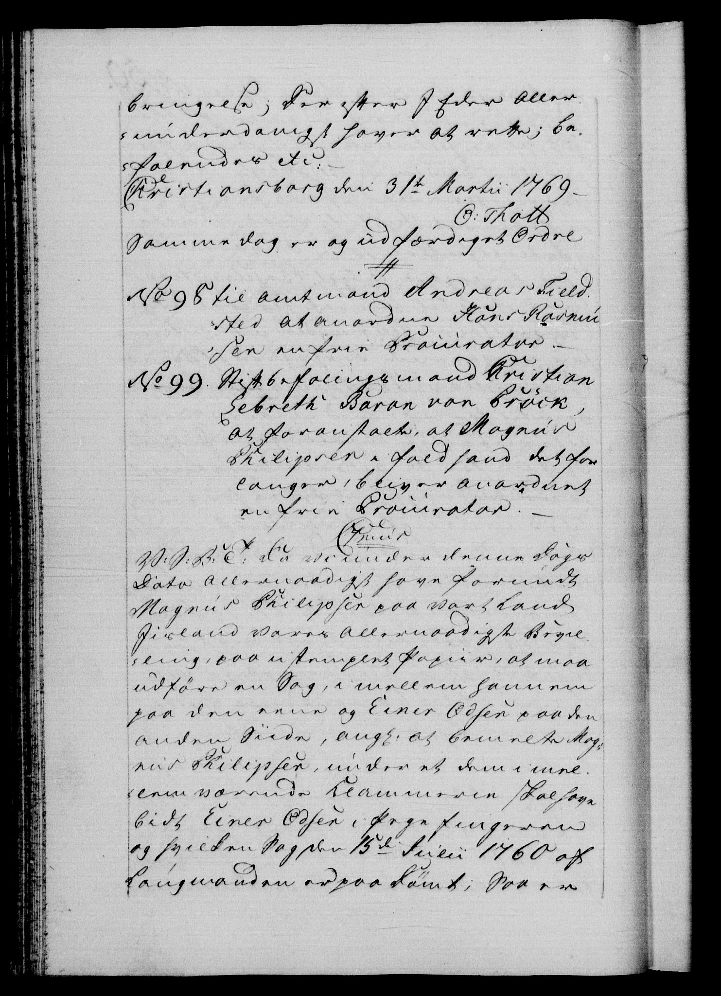 Danske Kanselli 1572-1799, AV/RA-EA-3023/F/Fc/Fca/Fcab/L0039: Norske tegnelser, 1769-1771, p. 50b