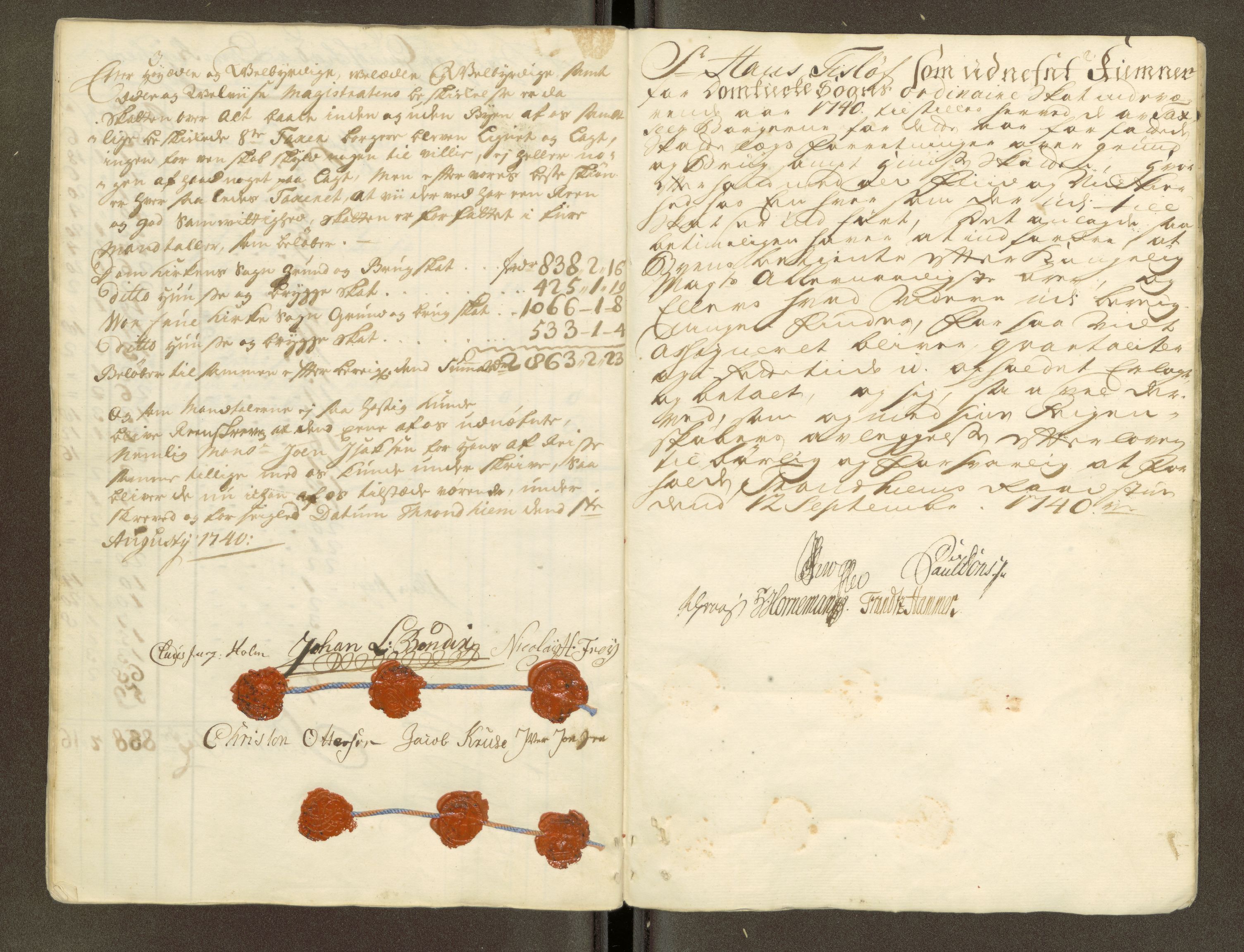 Trondheim magistrat, AV/SAT-A-4372/D/Da/L0007: Skattemanntall, 1740-1745, p. 57