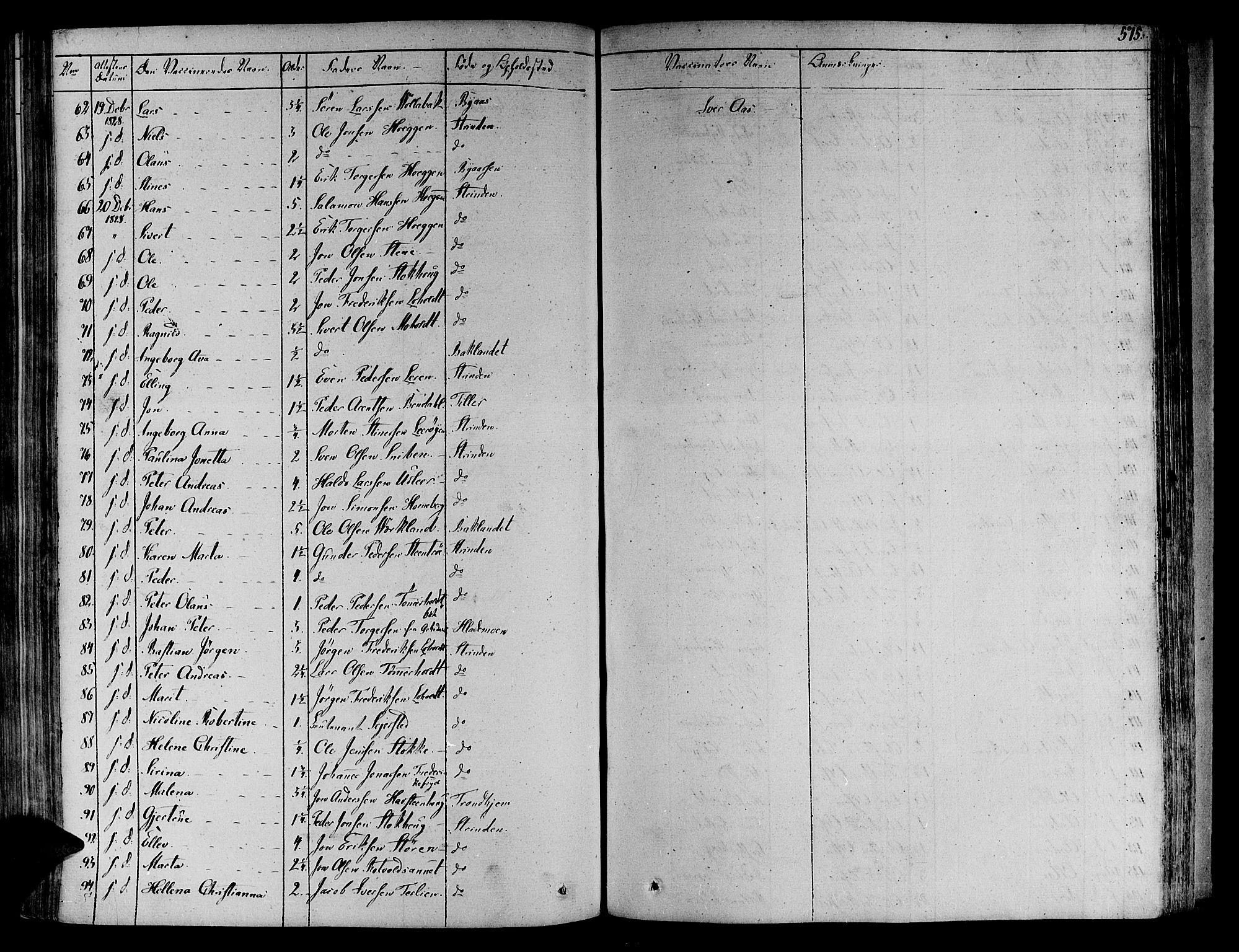 Ministerialprotokoller, klokkerbøker og fødselsregistre - Sør-Trøndelag, AV/SAT-A-1456/606/L0286: Parish register (official) no. 606A04 /1, 1823-1840, p. 575