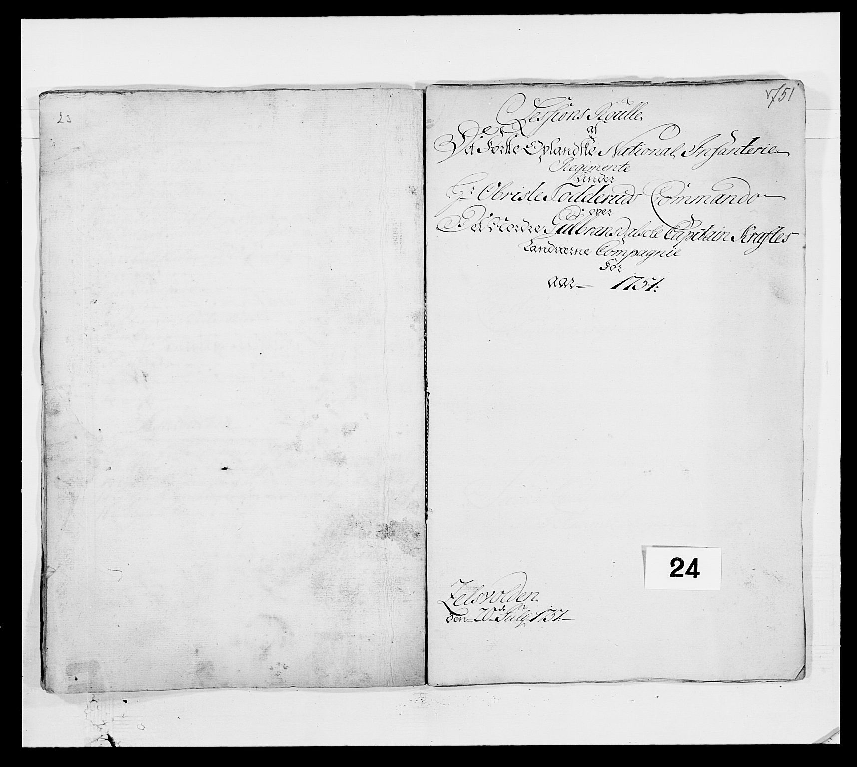 Kommanderende general (KG I) med Det norske krigsdirektorium, RA/EA-5419/E/Ea/L0502b: 1. Opplandske regiment, 1748-1752, p. 503