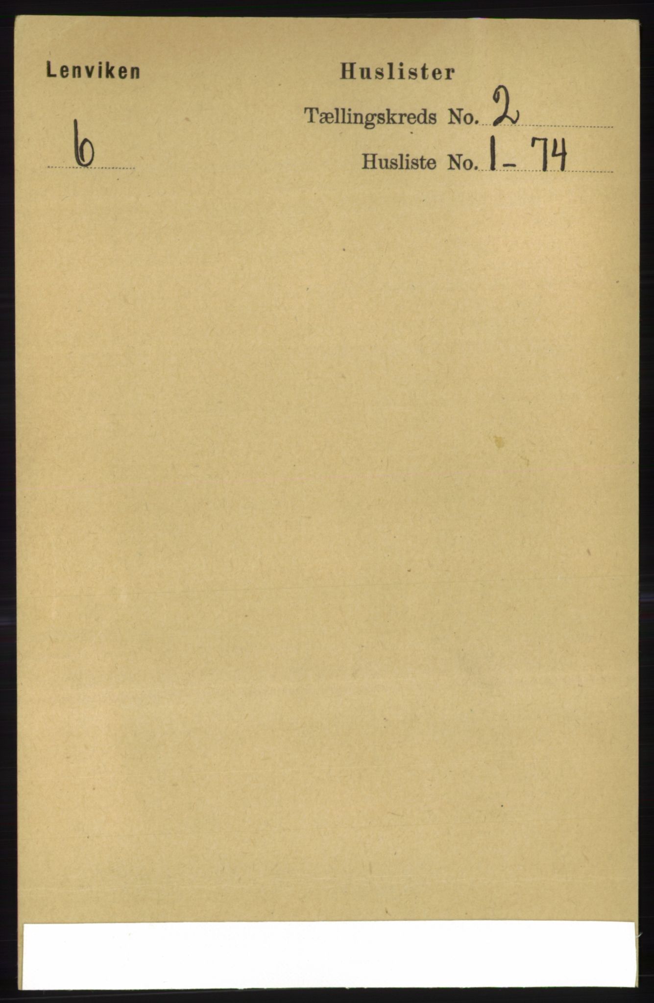 RA, 1891 census for 1931 Lenvik, 1891, p. 702