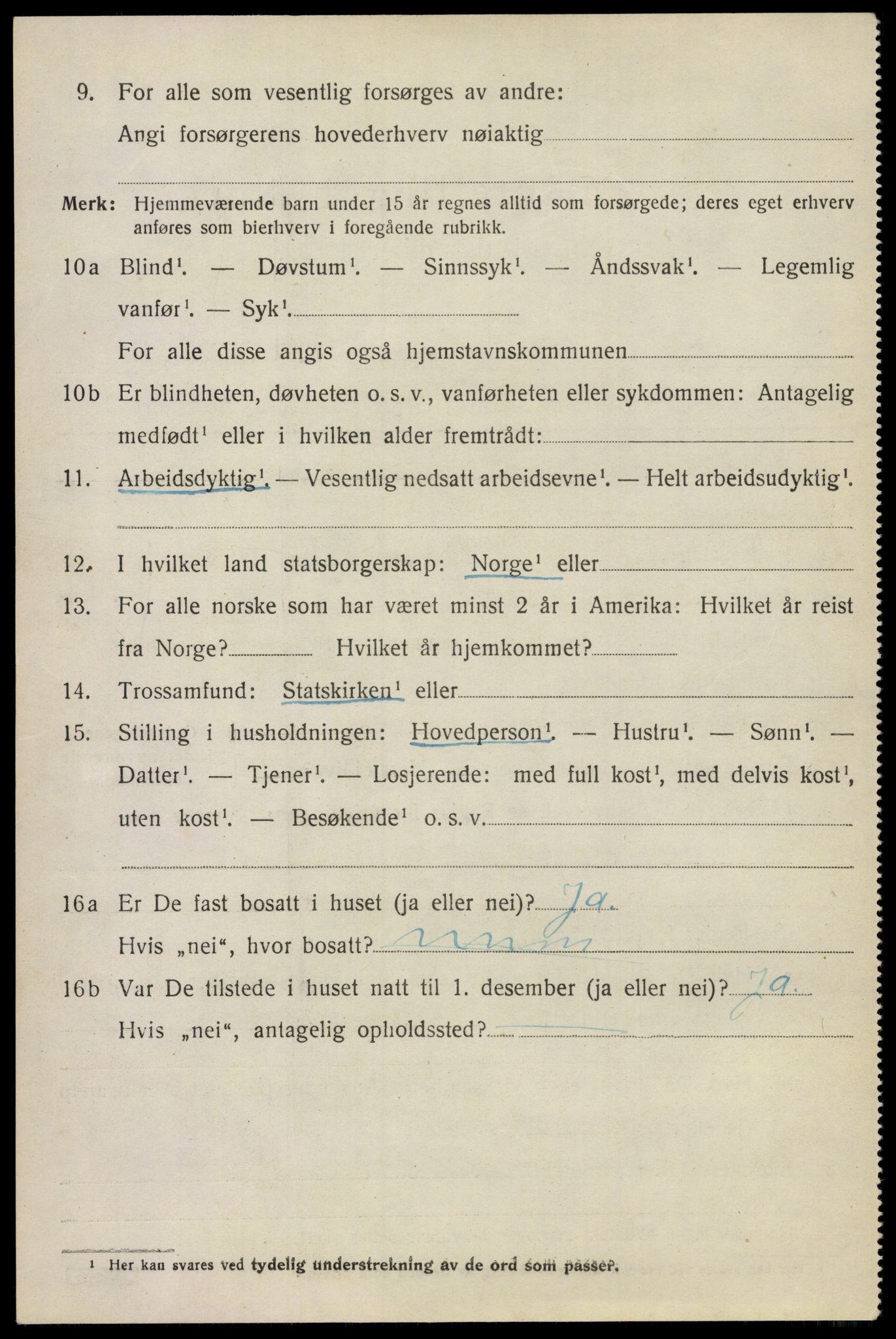 SAO, 1920 census for Våler, 1920, p. 913