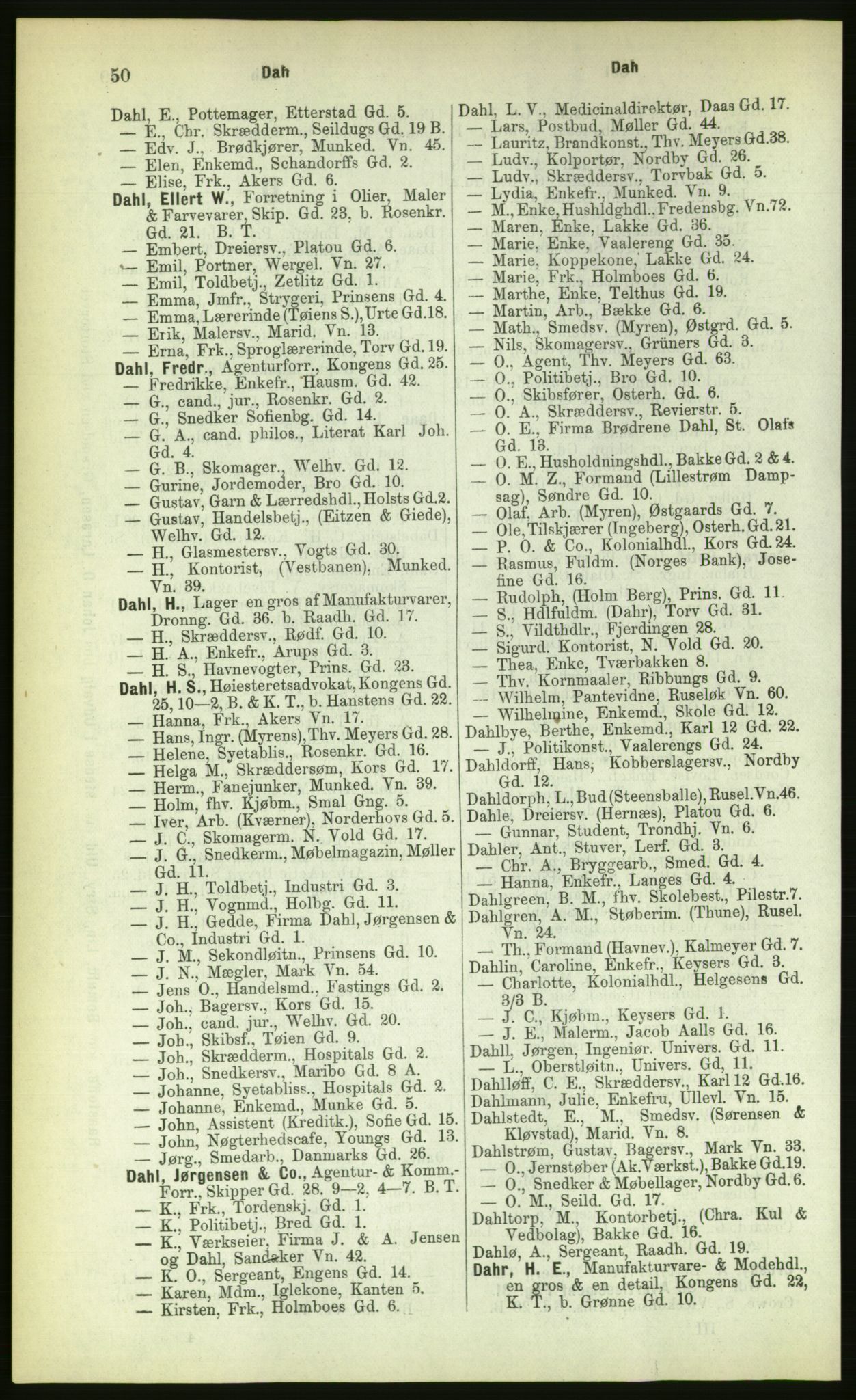 Kristiania/Oslo adressebok, PUBL/-, 1883, p. 50