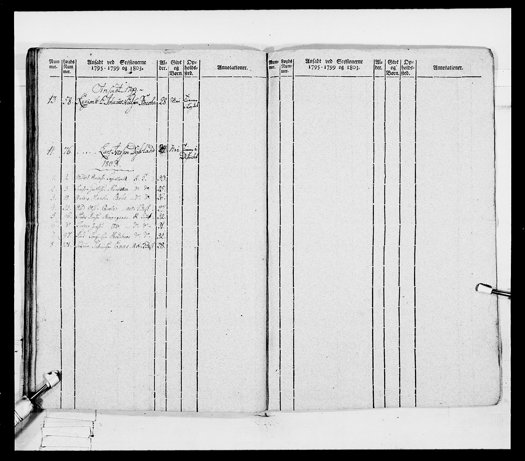 Generalitets- og kommissariatskollegiet, Det kongelige norske kommissariatskollegium, AV/RA-EA-5420/E/Eh/L0096: Bergenhusiske nasjonale infanteriregiment, 1791-1803, p. 429