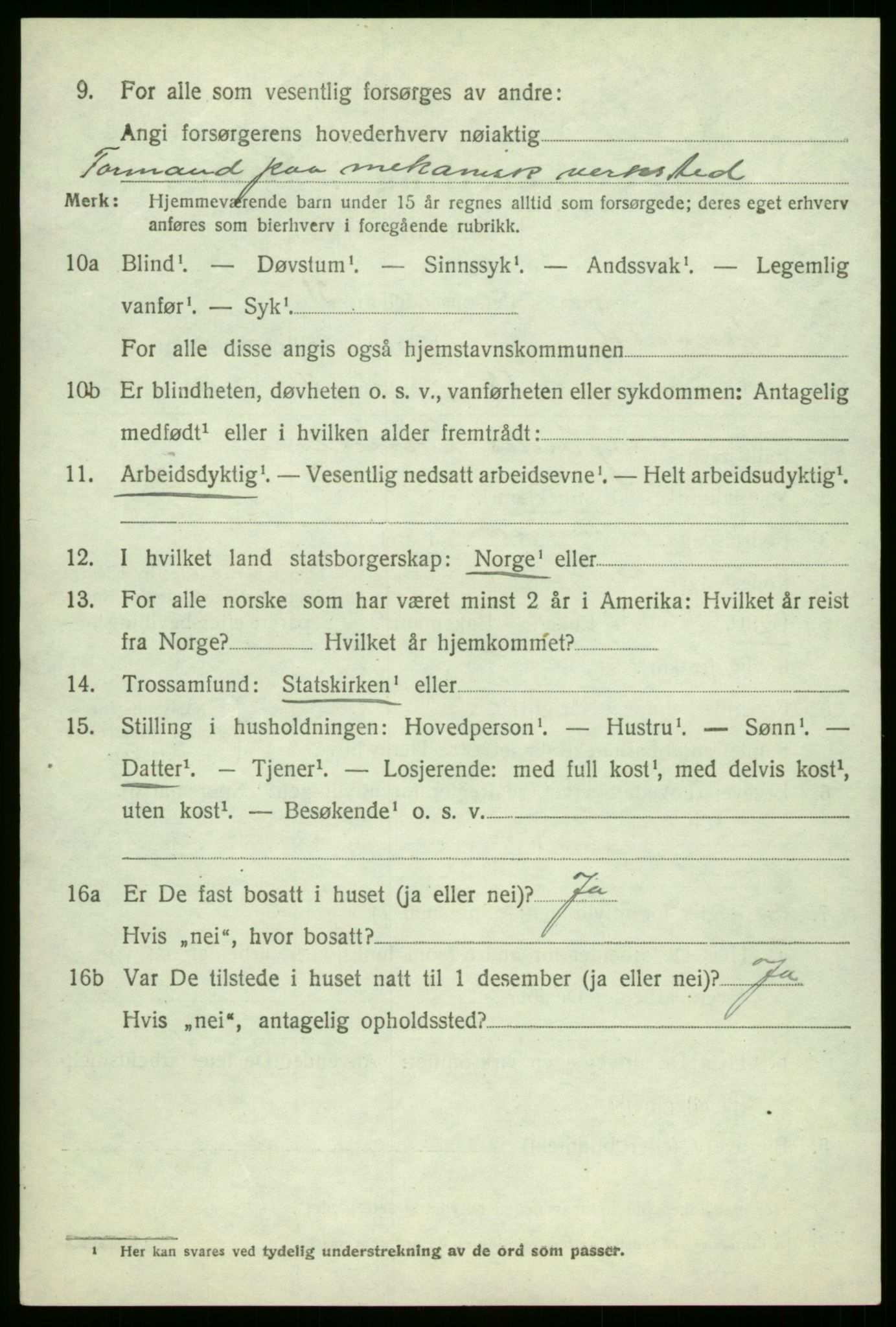 SAB, 1920 census for Askvoll, 1920, p. 2047