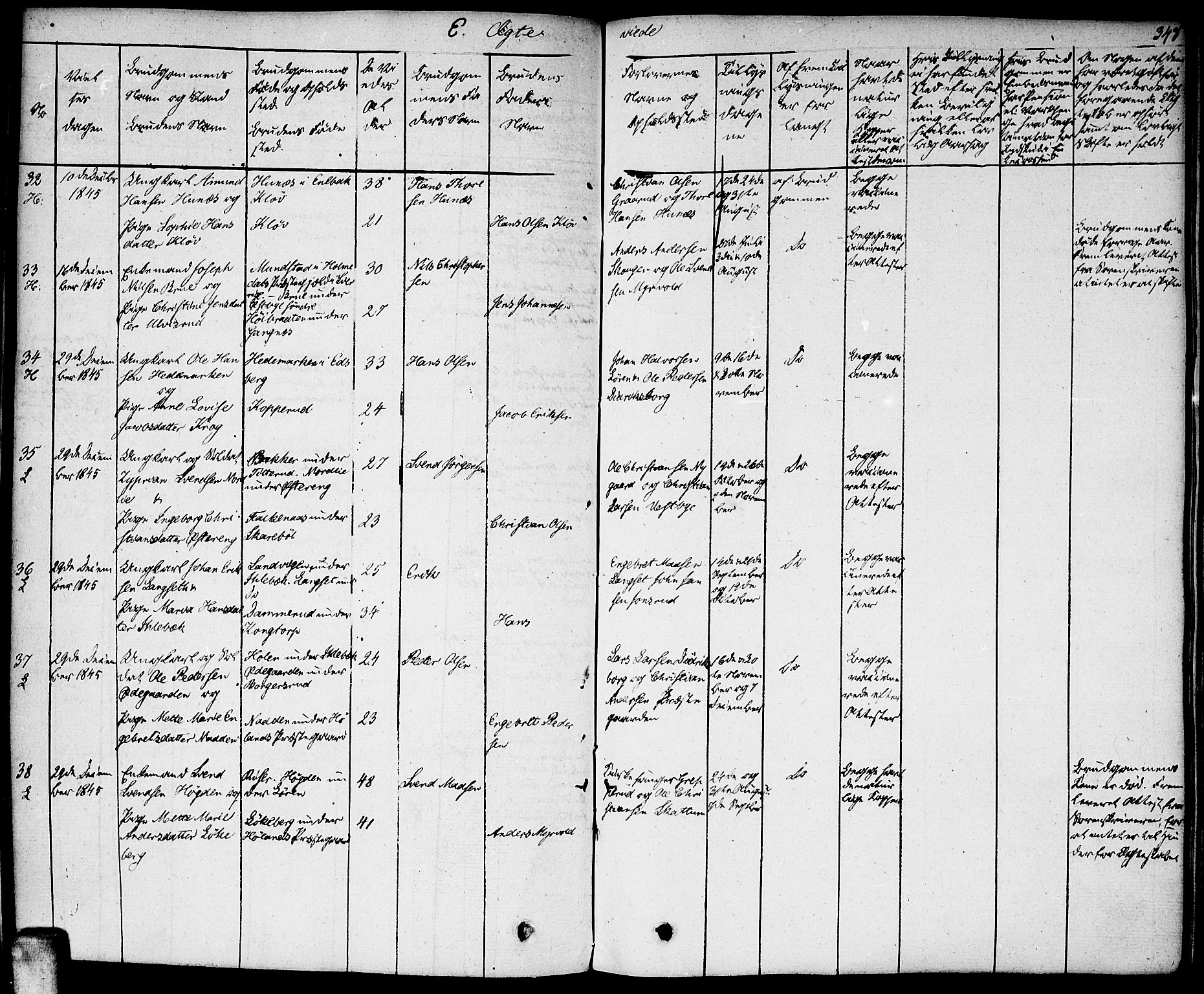 Høland prestekontor Kirkebøker, AV/SAO-A-10346a/F/Fa/L0008: Parish register (official) no. I 8, 1827-1845, p. 348