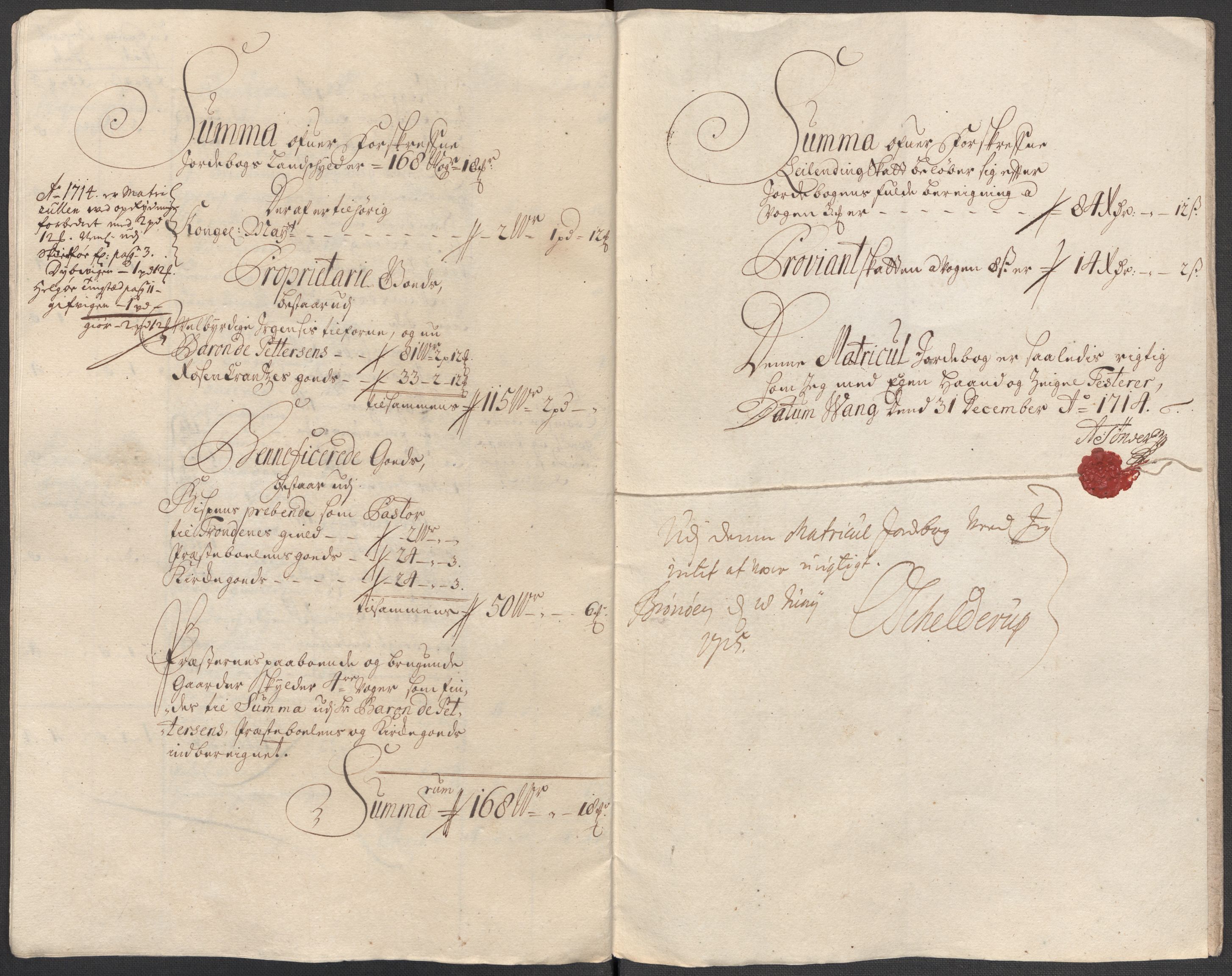 Rentekammeret inntil 1814, Reviderte regnskaper, Fogderegnskap, AV/RA-EA-4092/R68/L4760: Fogderegnskap Senja og Troms, 1714, p. 63